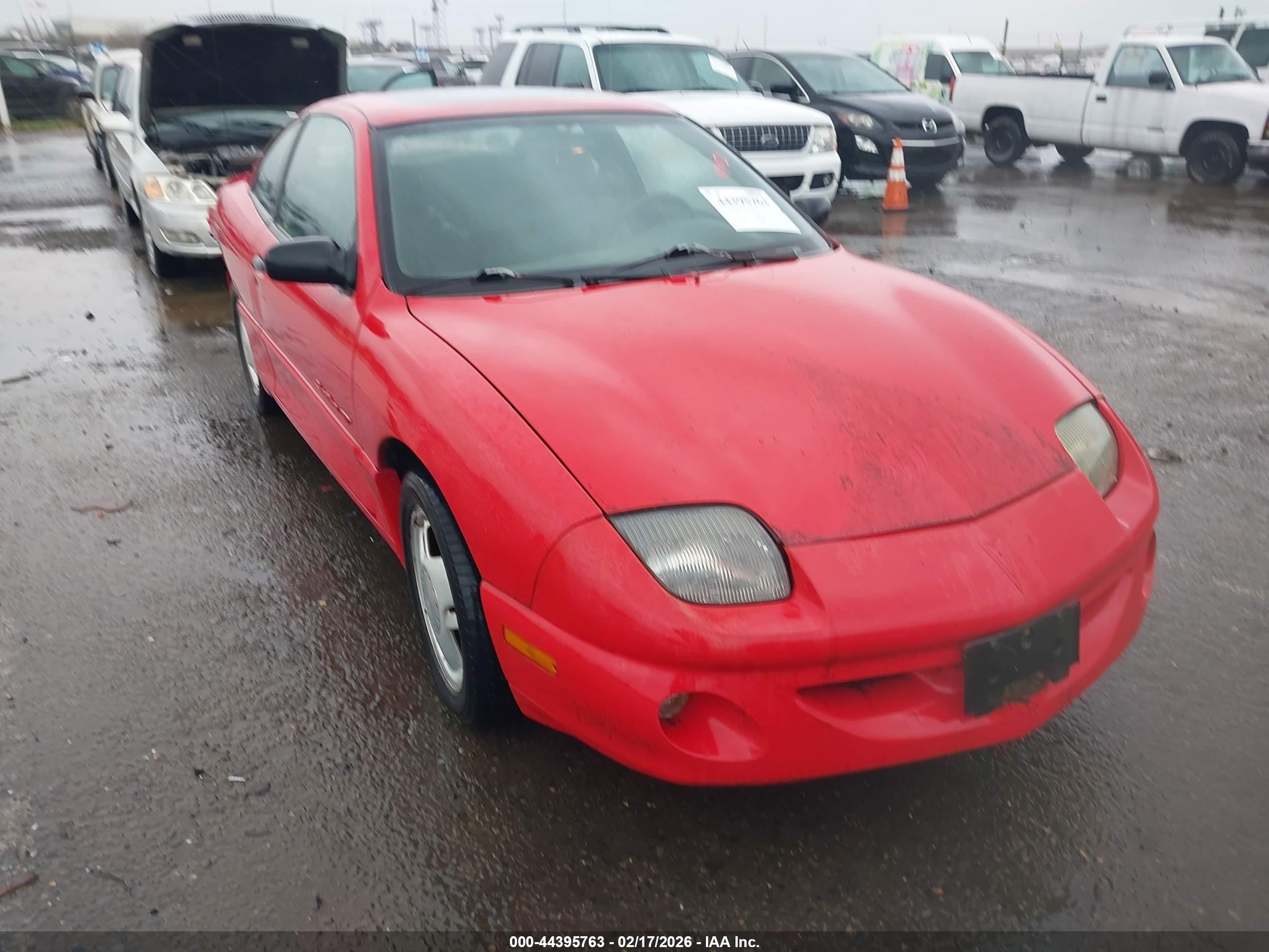 1997 Pontiac Sunfire Gt Red vin: 1G2JD12T1V7609638