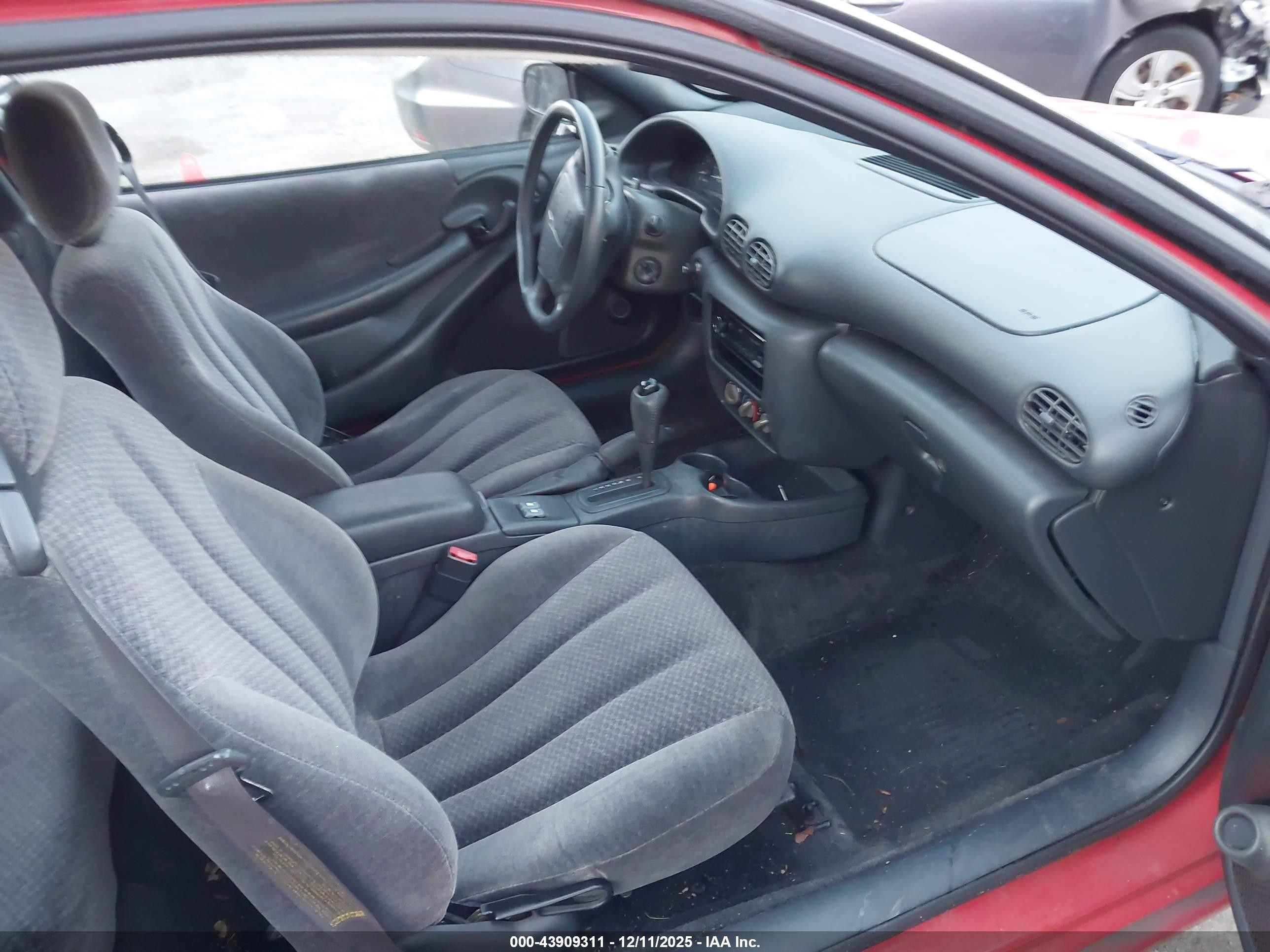 2001 Pontiac Sunfire Gt Red vin: 1G2JD12T217167818