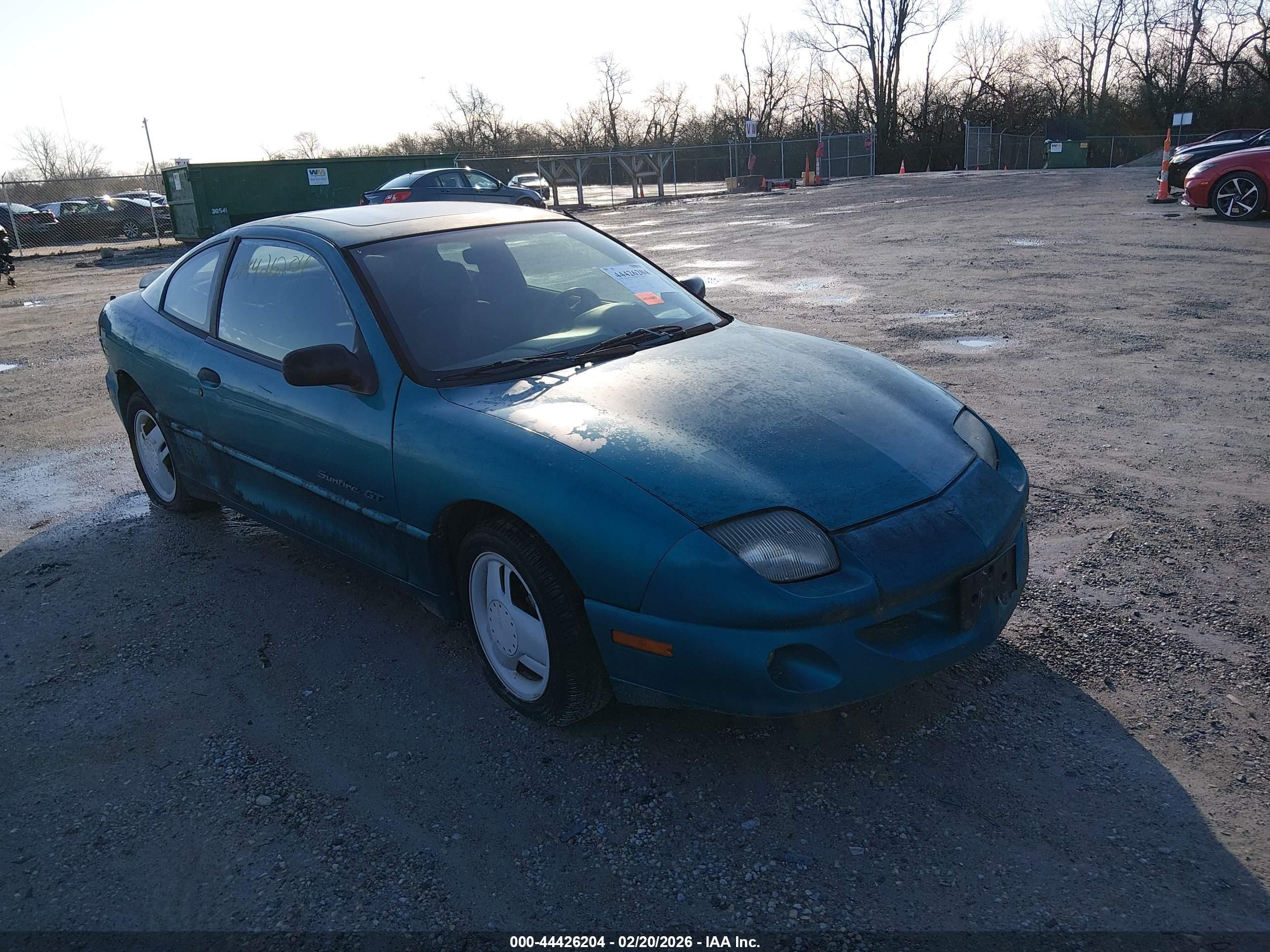 1997 Pontiac Sunfire Gt Blue vin: 1G2JD12T5V7534989