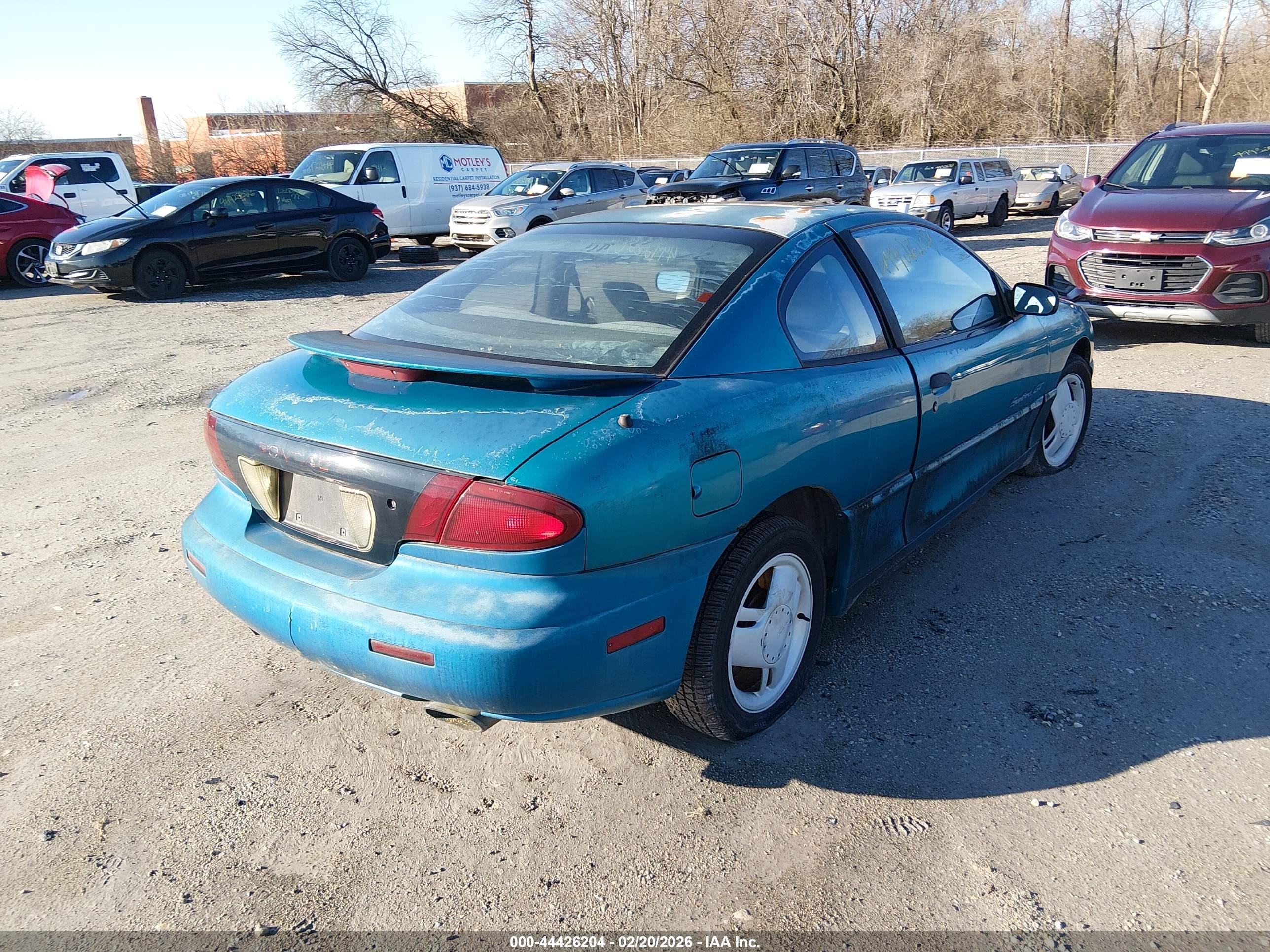 1997 Pontiac Sunfire Gt Blue vin: 1G2JD12T5V7534989