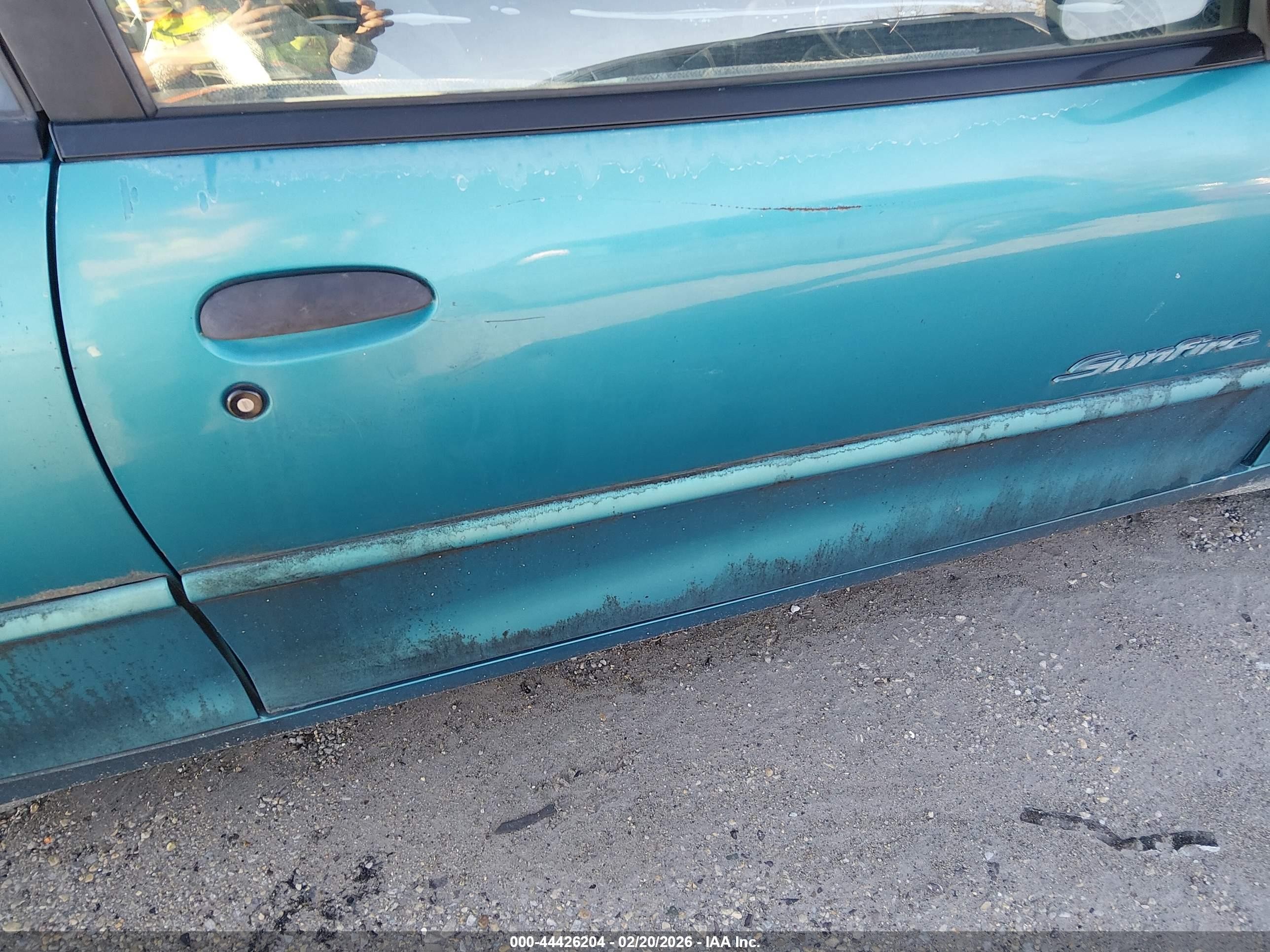 1997 Pontiac Sunfire Gt Blue vin: 1G2JD12T5V7534989