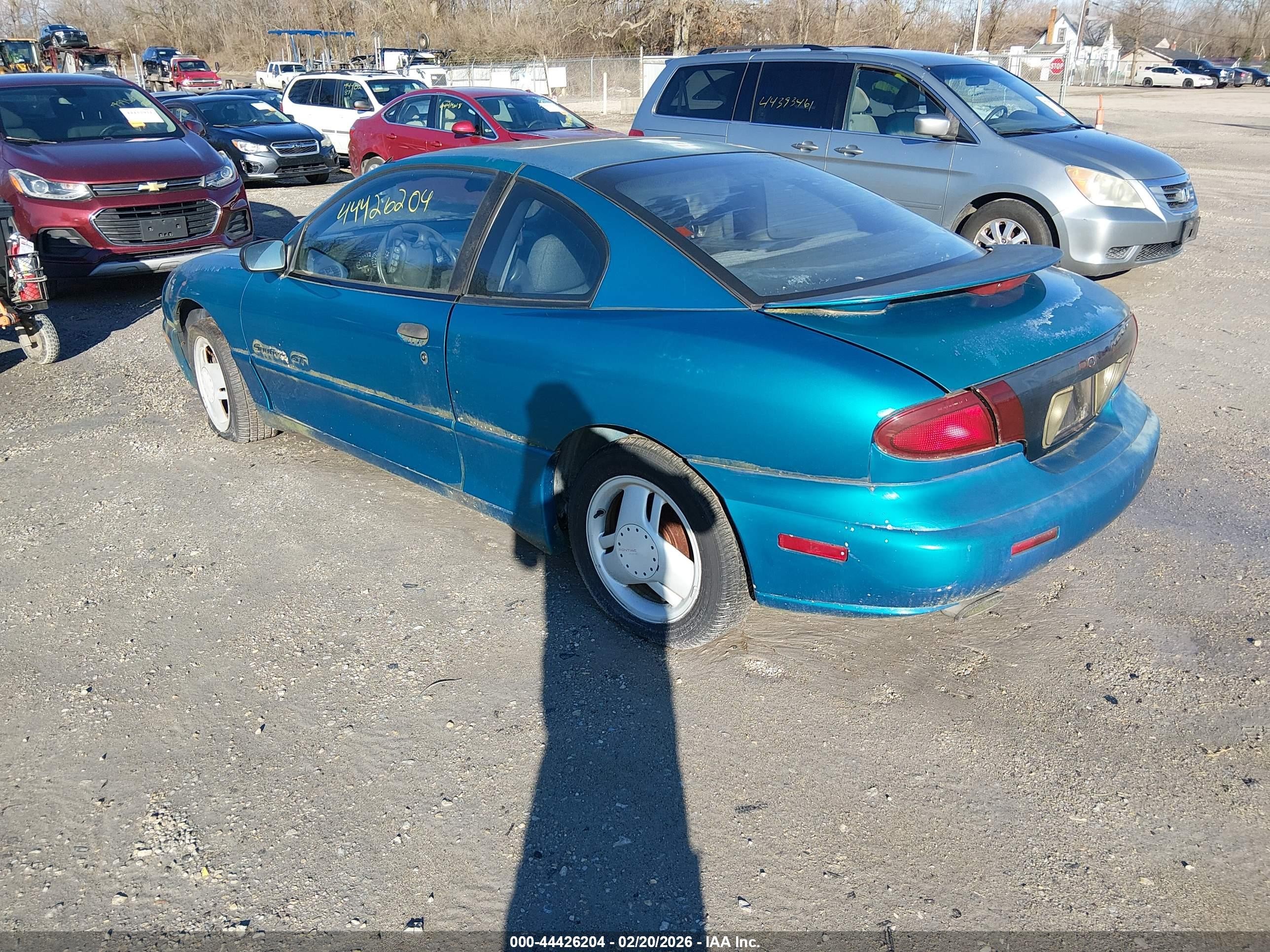 1997 Pontiac Sunfire Gt Blue vin: 1G2JD12T5V7534989