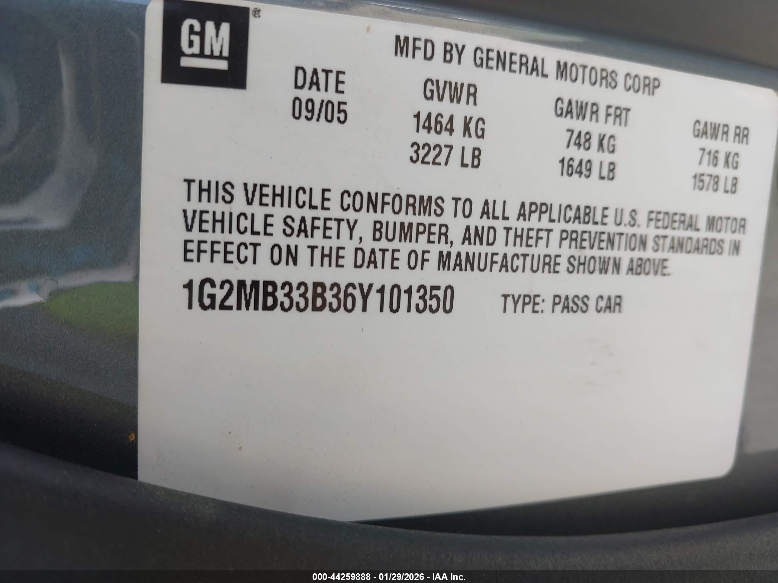 2006 Pontiac Solstice   Gray vin: 1G2MB33B36Y101350