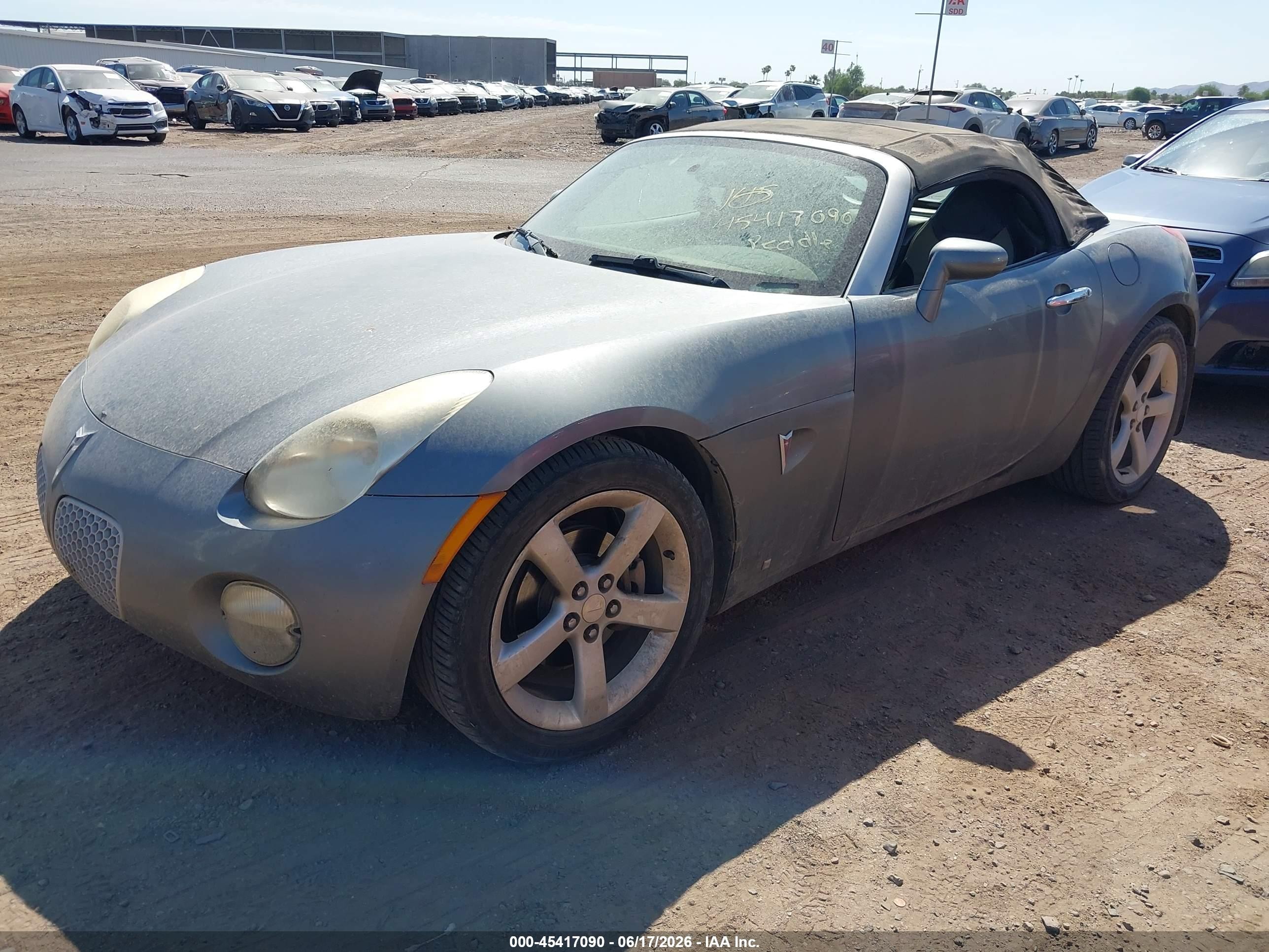 2006 Pontiac Solstice   Blue vin: 1G2MB33B86Y104020