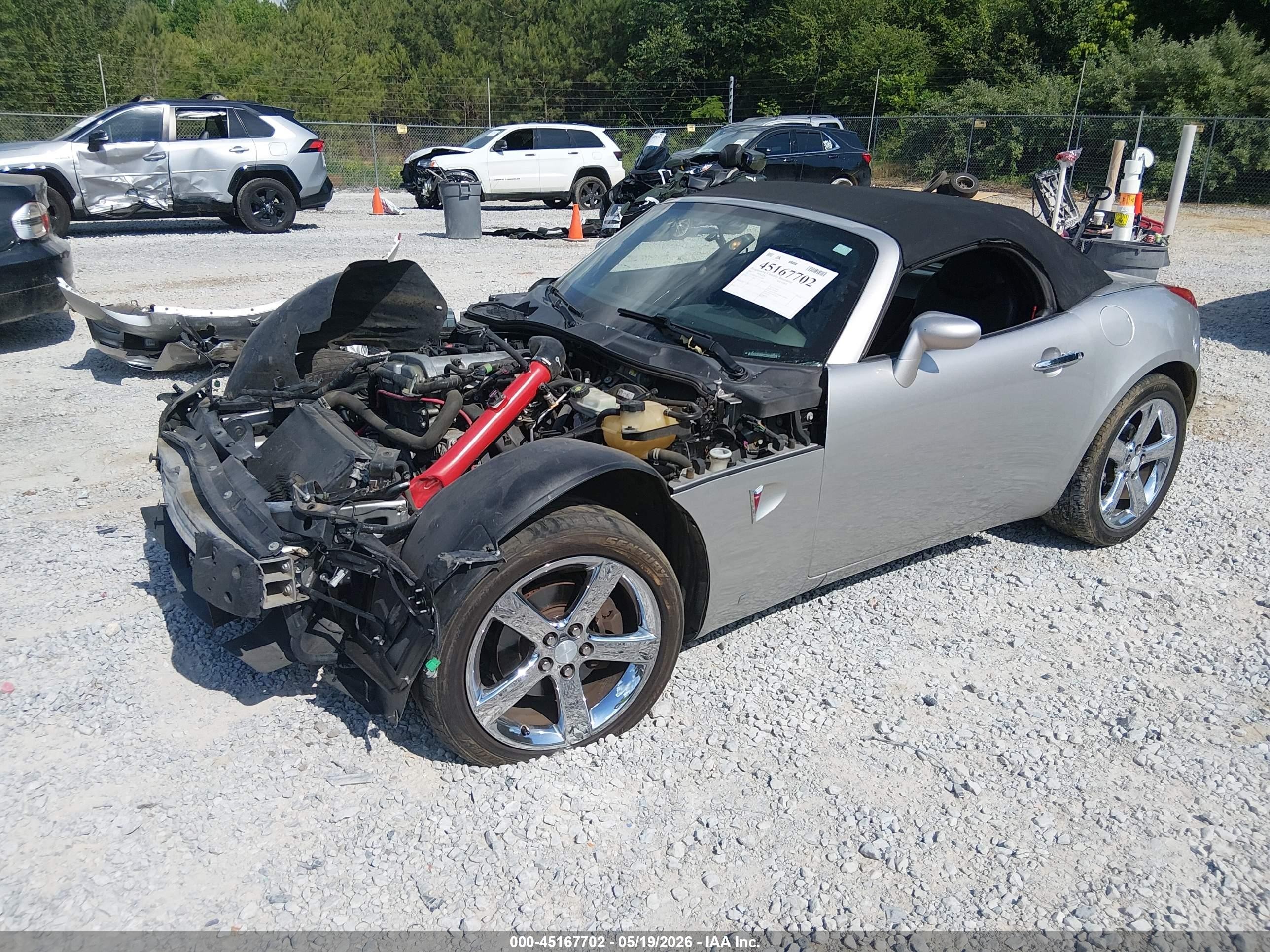2007 Pontiac Solstice   Серебряный vin: 1G2MB35B17Y113186