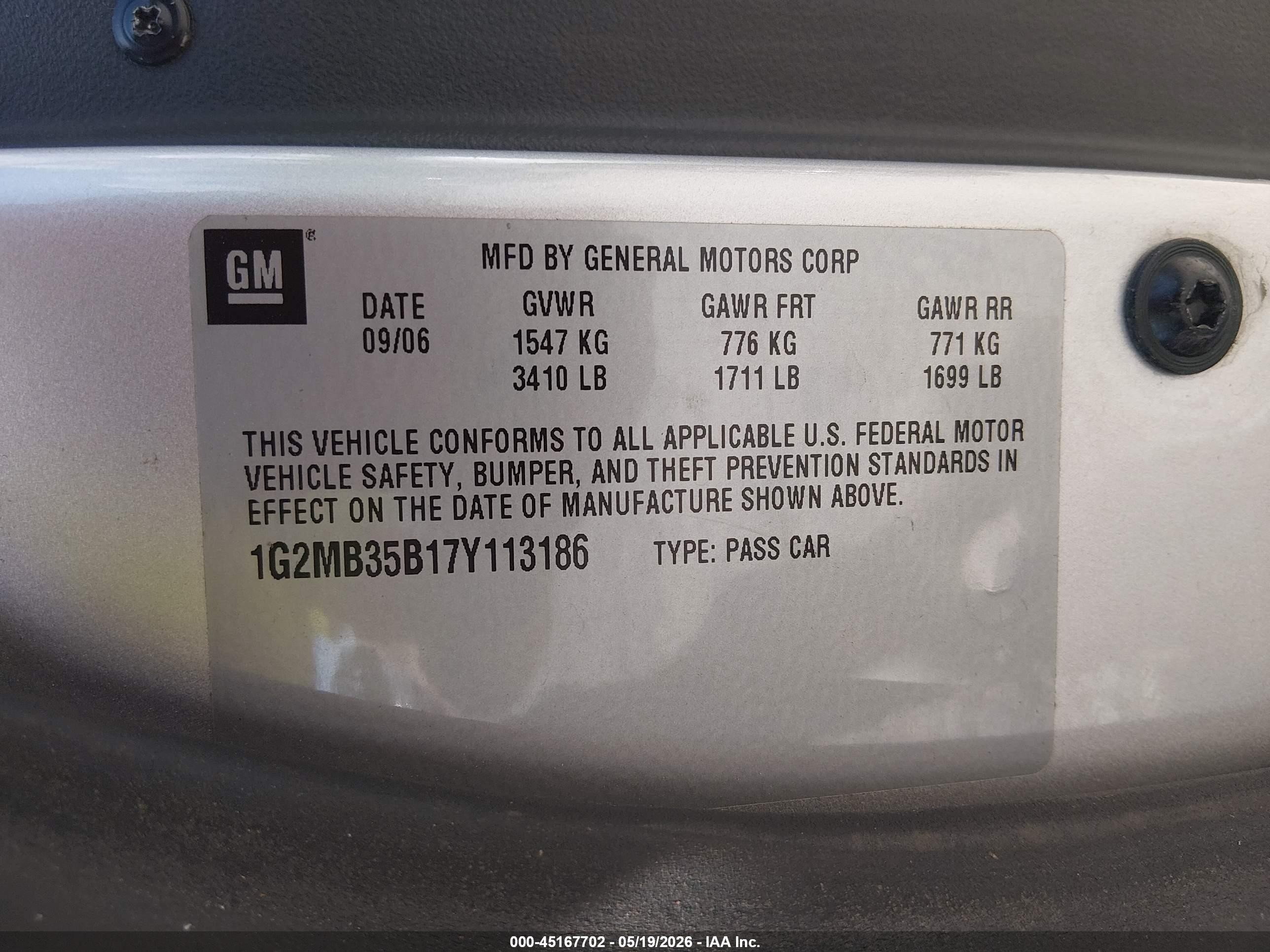 2007 Pontiac Solstice   Серебряный vin: 1G2MB35B17Y113186