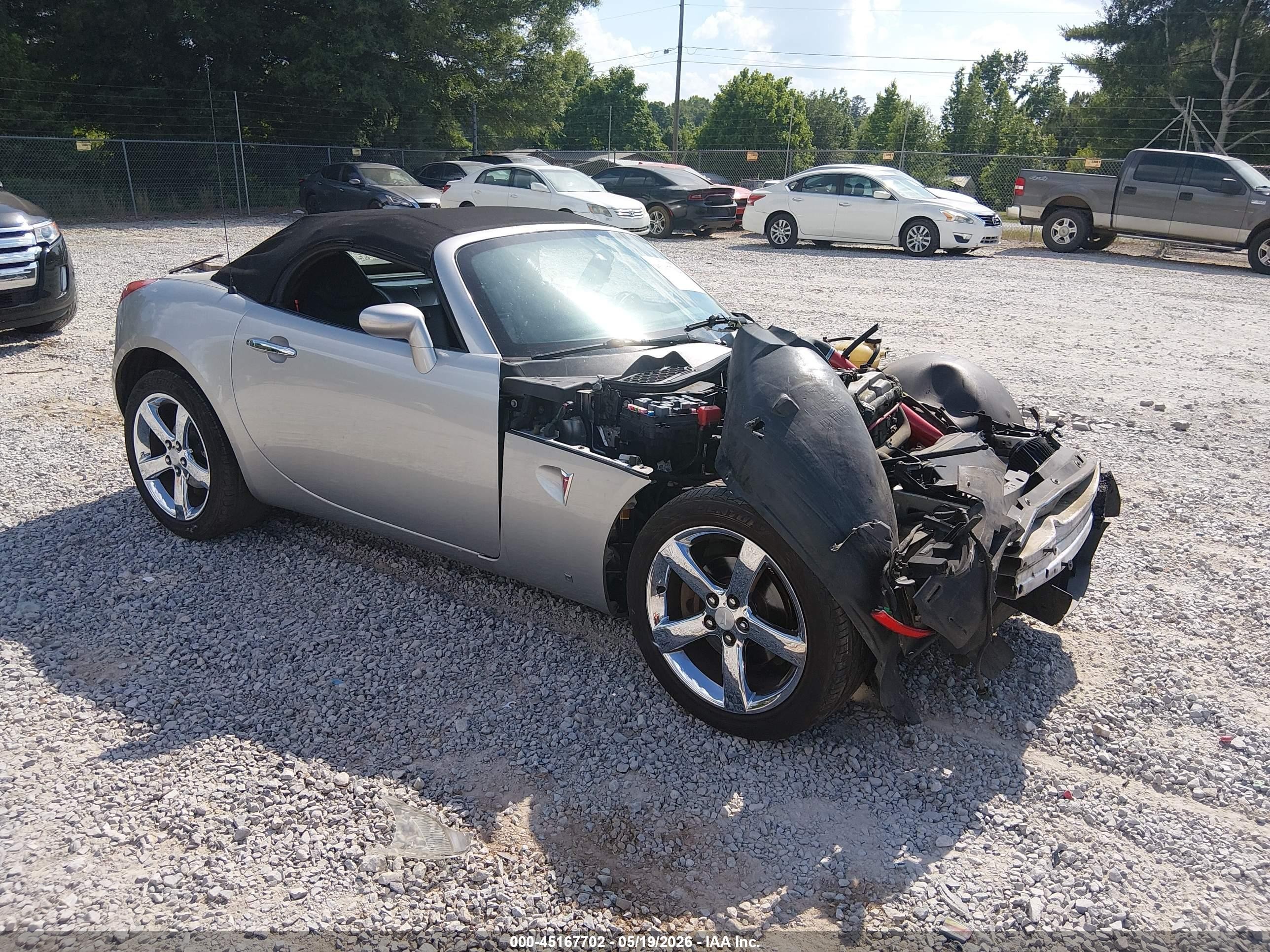 2007 Pontiac Solstice   Серебряный vin: 1G2MB35B17Y113186