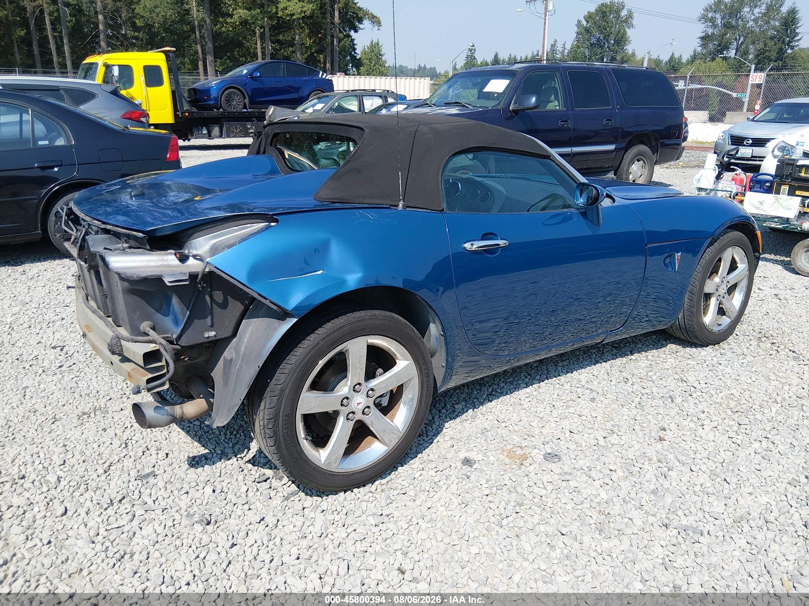 2007 Pontiac Solstice   Blue vin: 1G2MB35B17Y131655