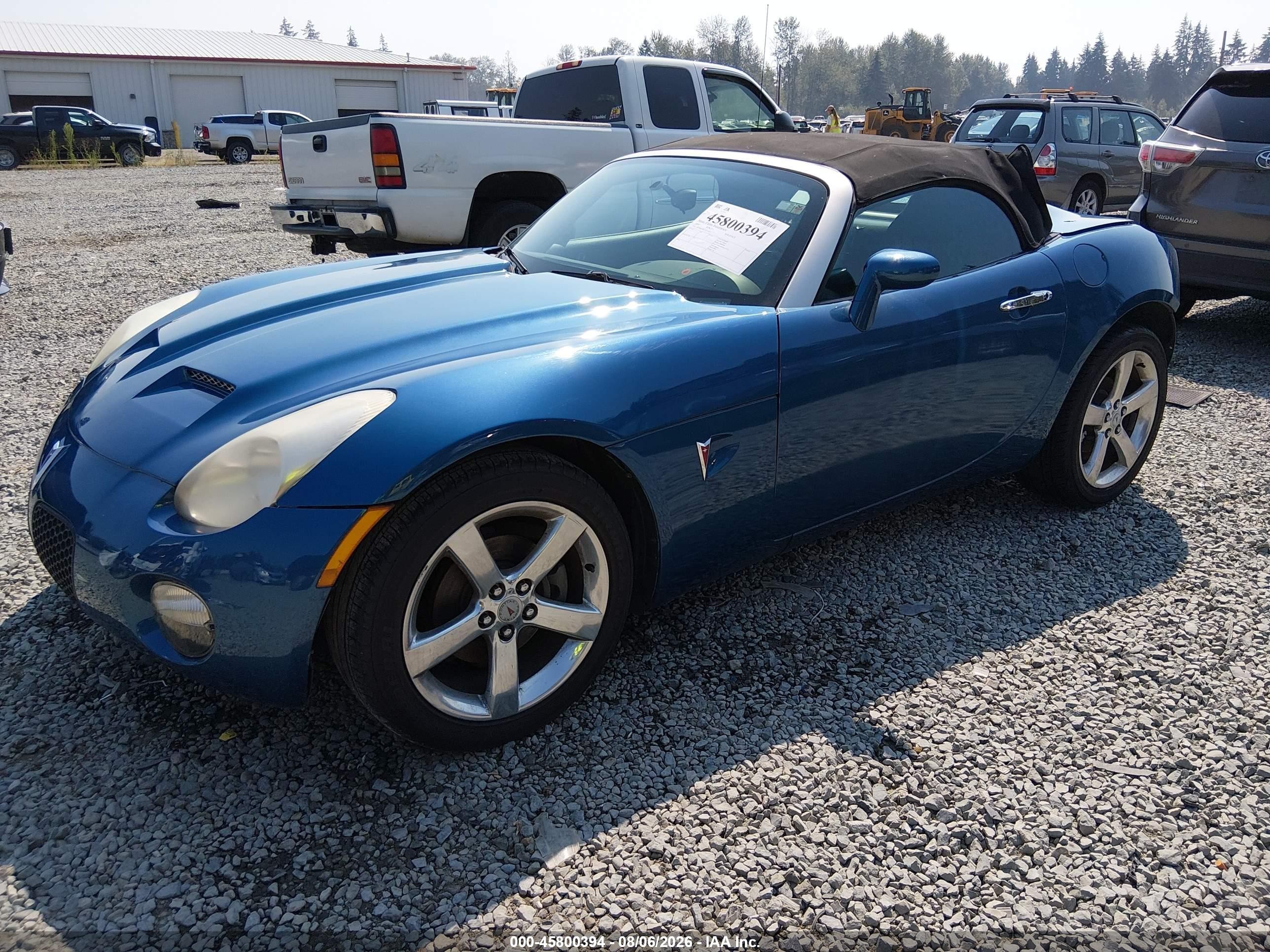 2007 Pontiac Solstice   Blue vin: 1G2MB35B17Y131655