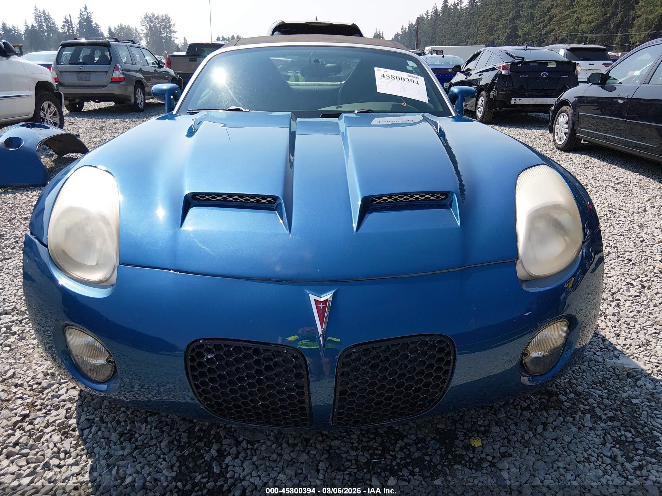 2007 Pontiac Solstice   Blue vin: 1G2MB35B17Y131655