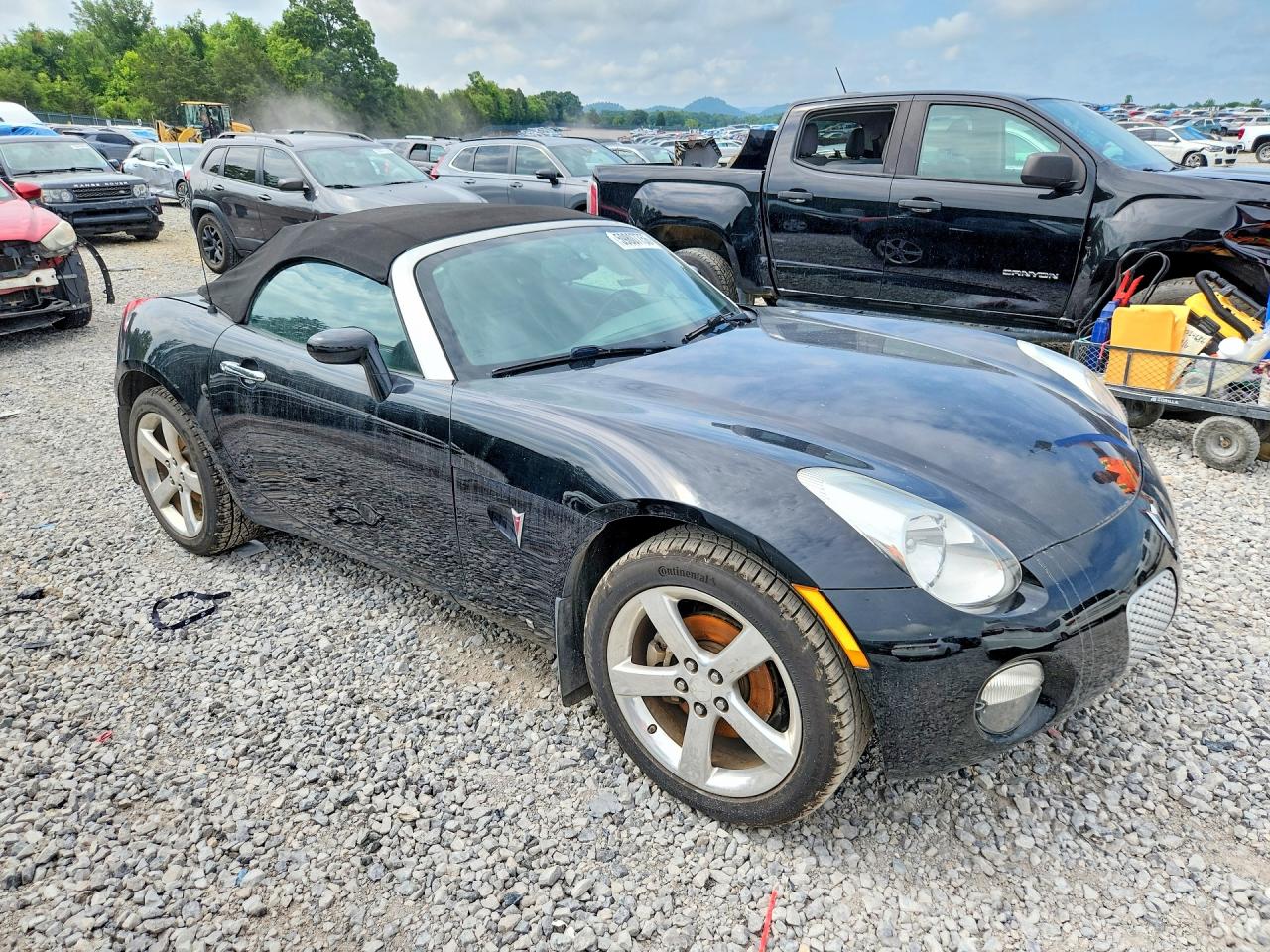 2008 Pontiac Solstice Convertible Black vin: 1G2MB35B18Y105767