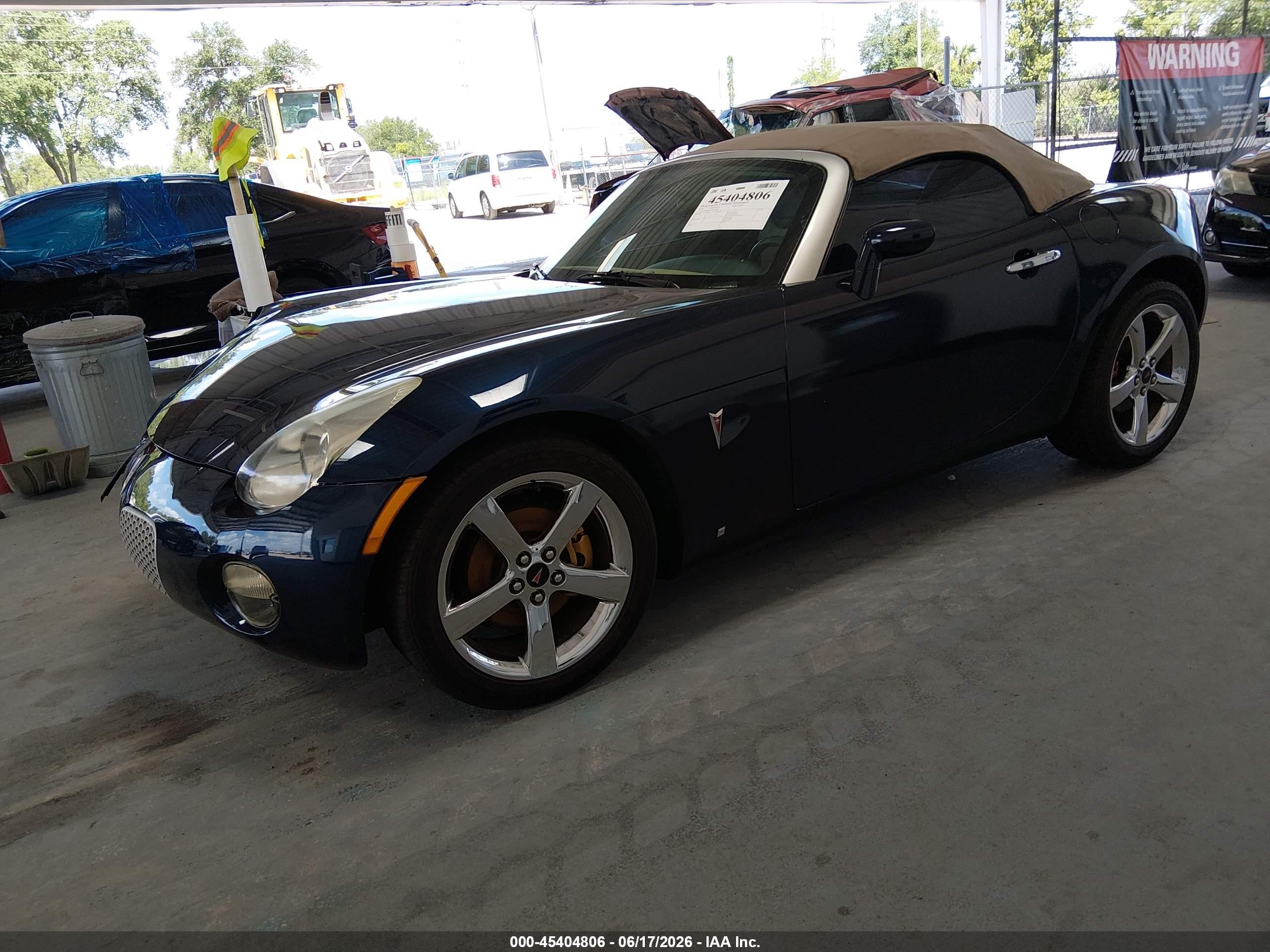 2007 Pontiac Solstice   Blue vin: 1G2MB35B27Y113889