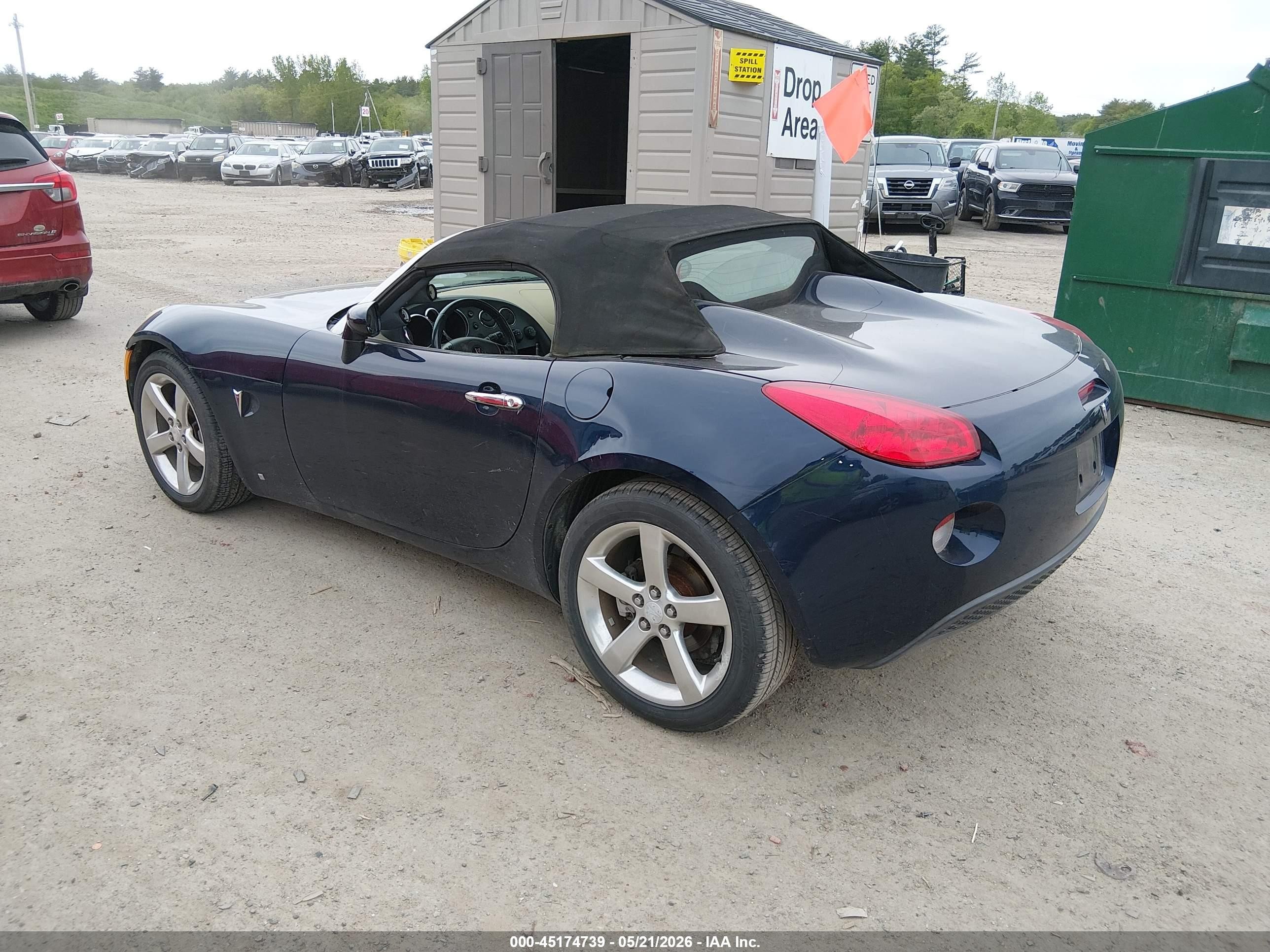 2006 Pontiac Solstice   Navy vin: 1G2MB35B36Y115648