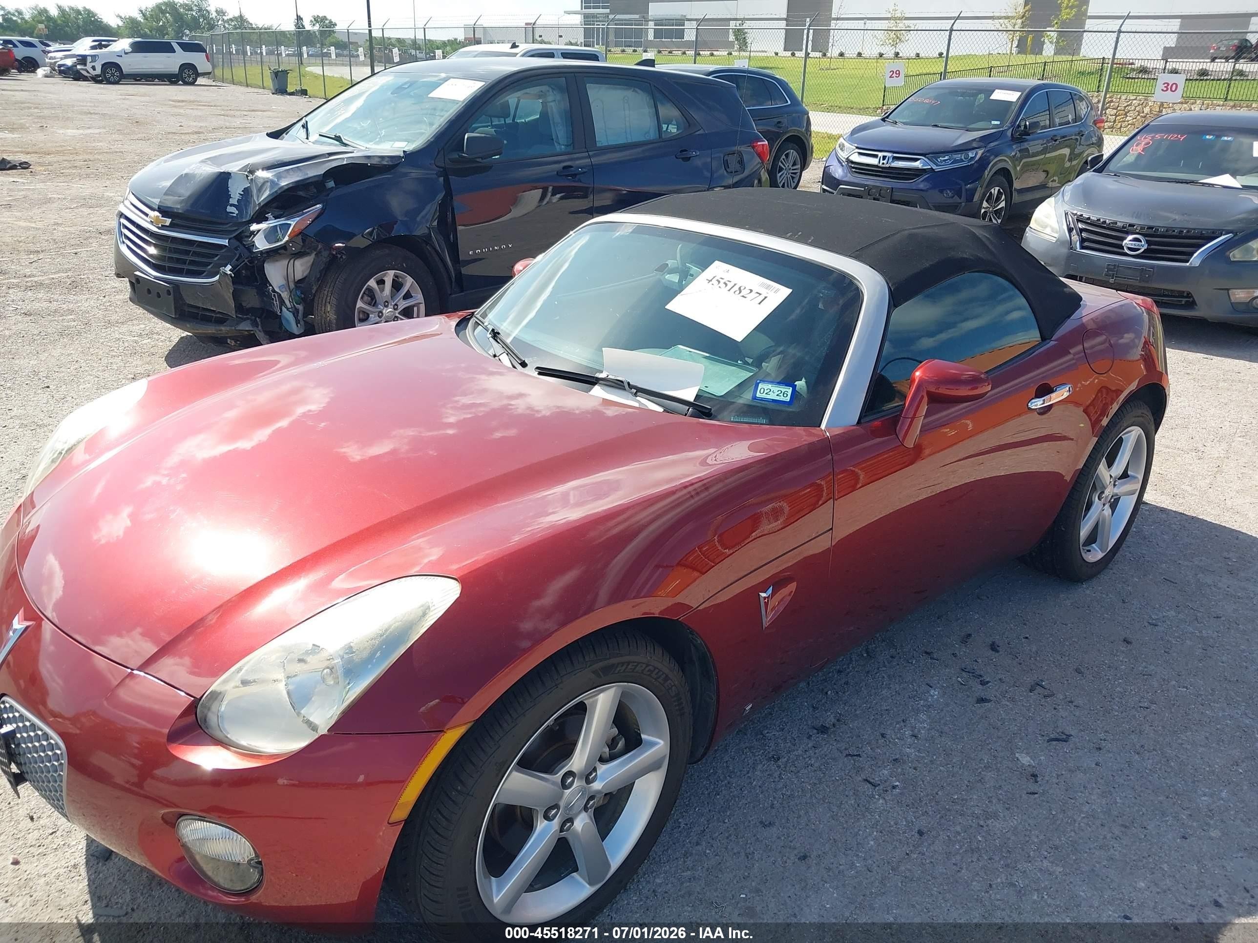 2009 Pontiac Solstice   Red vin: 1G2MB35B89Y107386