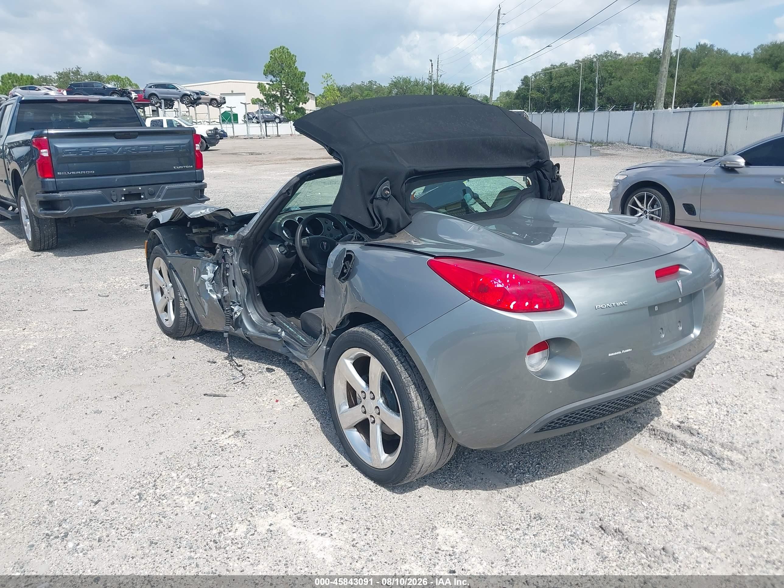 2007 Pontiac Solstice   Gray vin: 1G2MB35B97Y114599