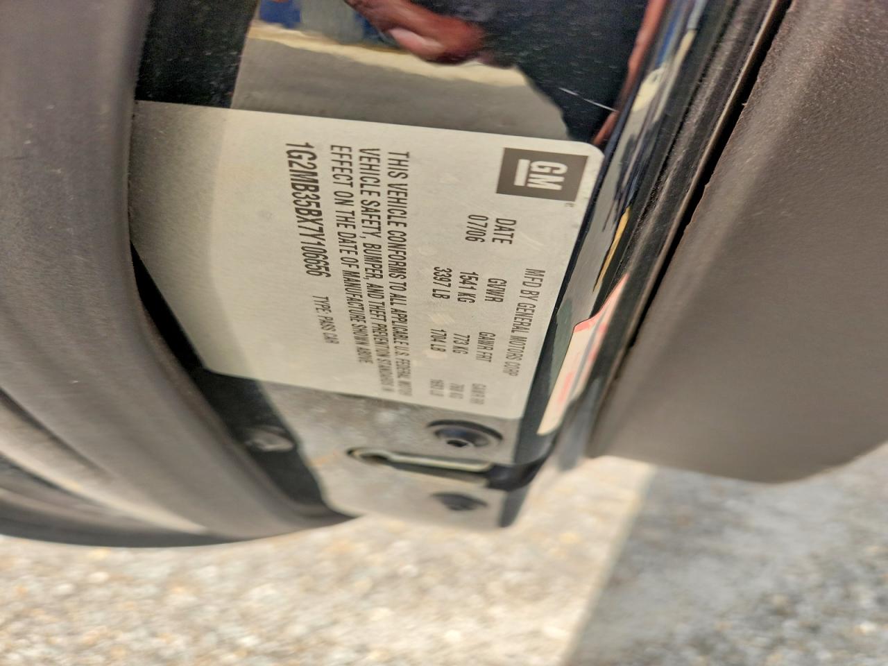 2007 Pontiac Solstice Черный vin: 1G2MB35BX7Y106656