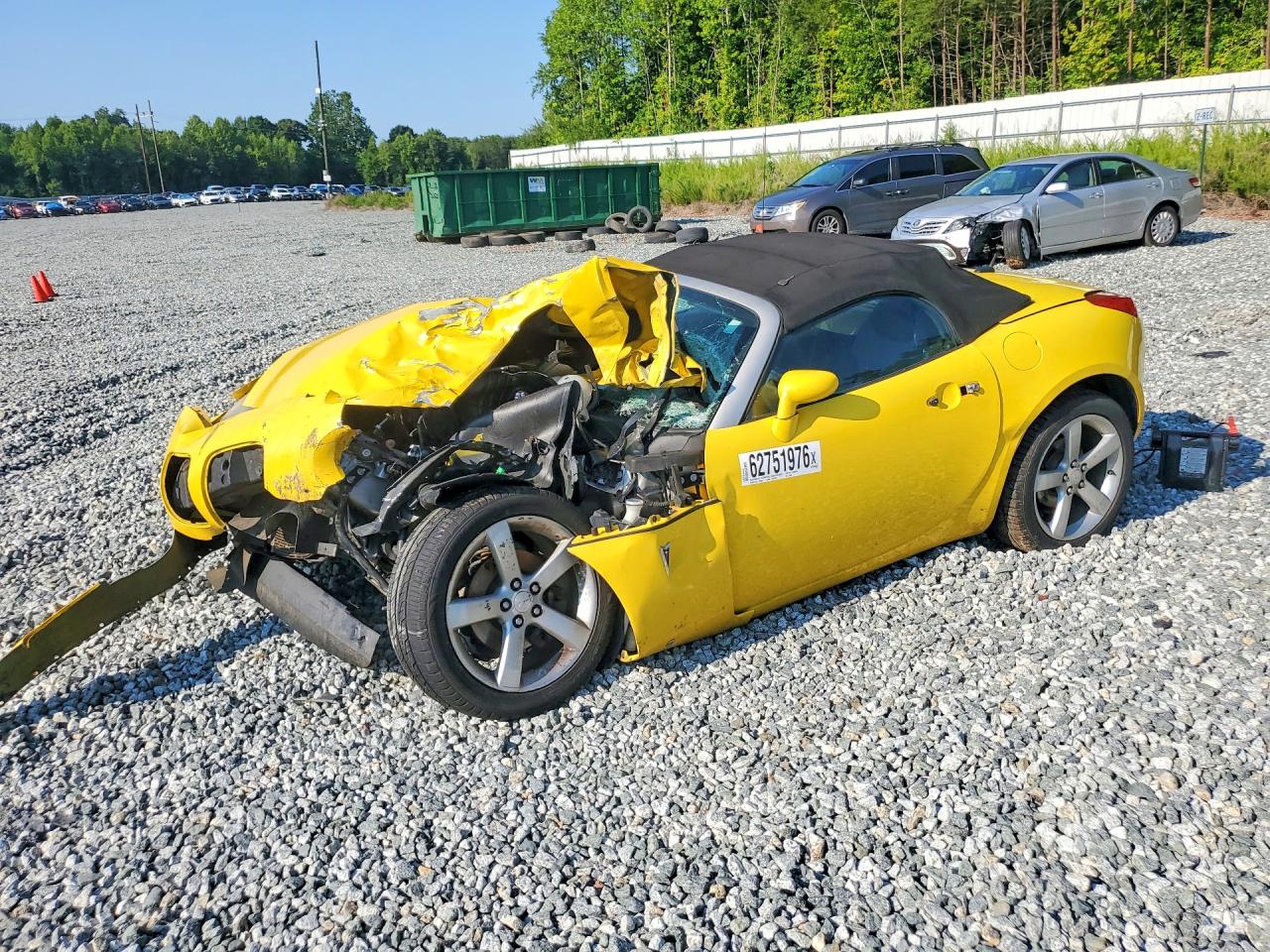 2008 Pontiac Solstice Convertible Yellow vin: 1G2MC35B08Y122296