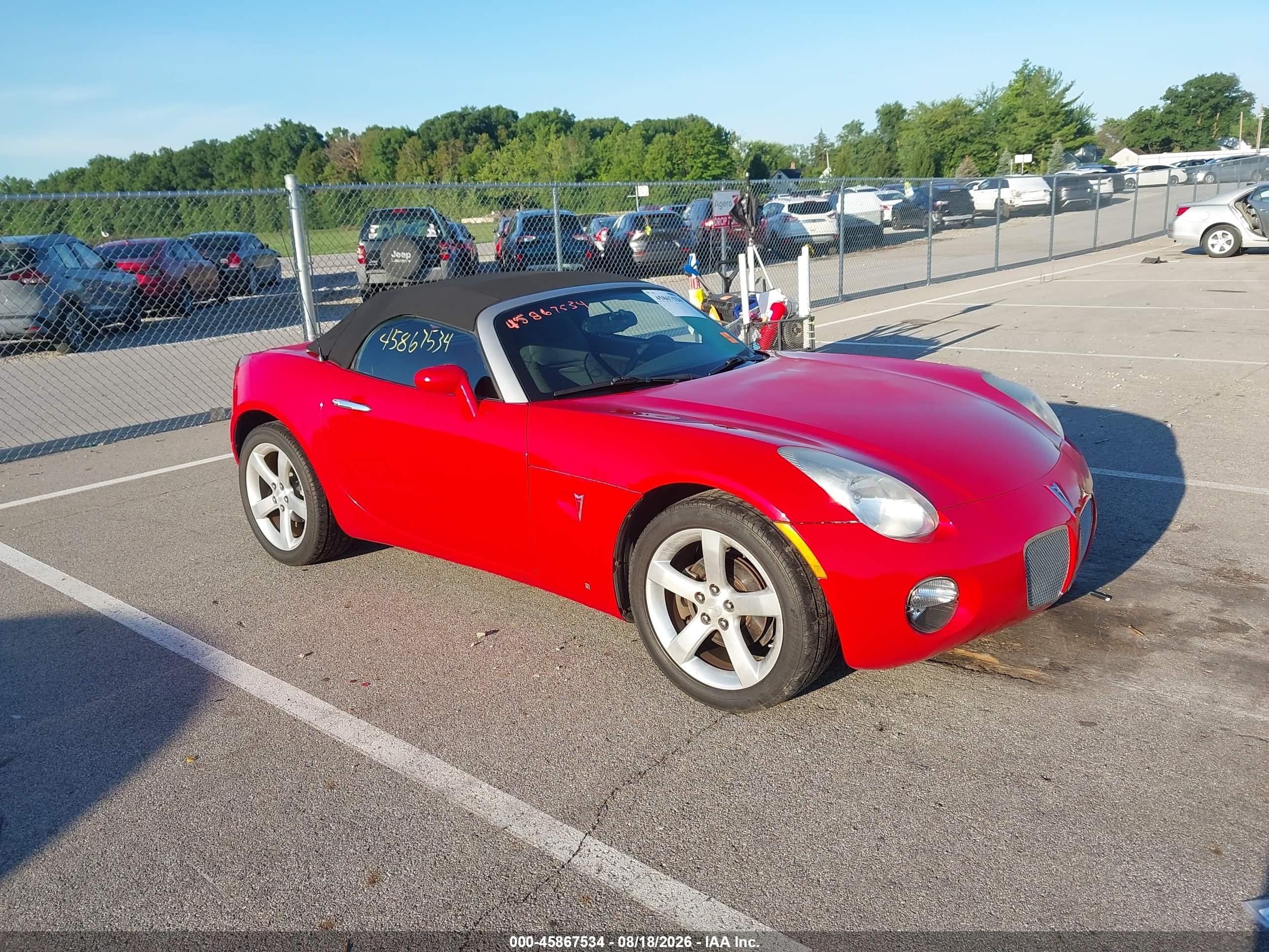 2008 Pontiac Solstice Red vin: 1G2MC35B08Y131886