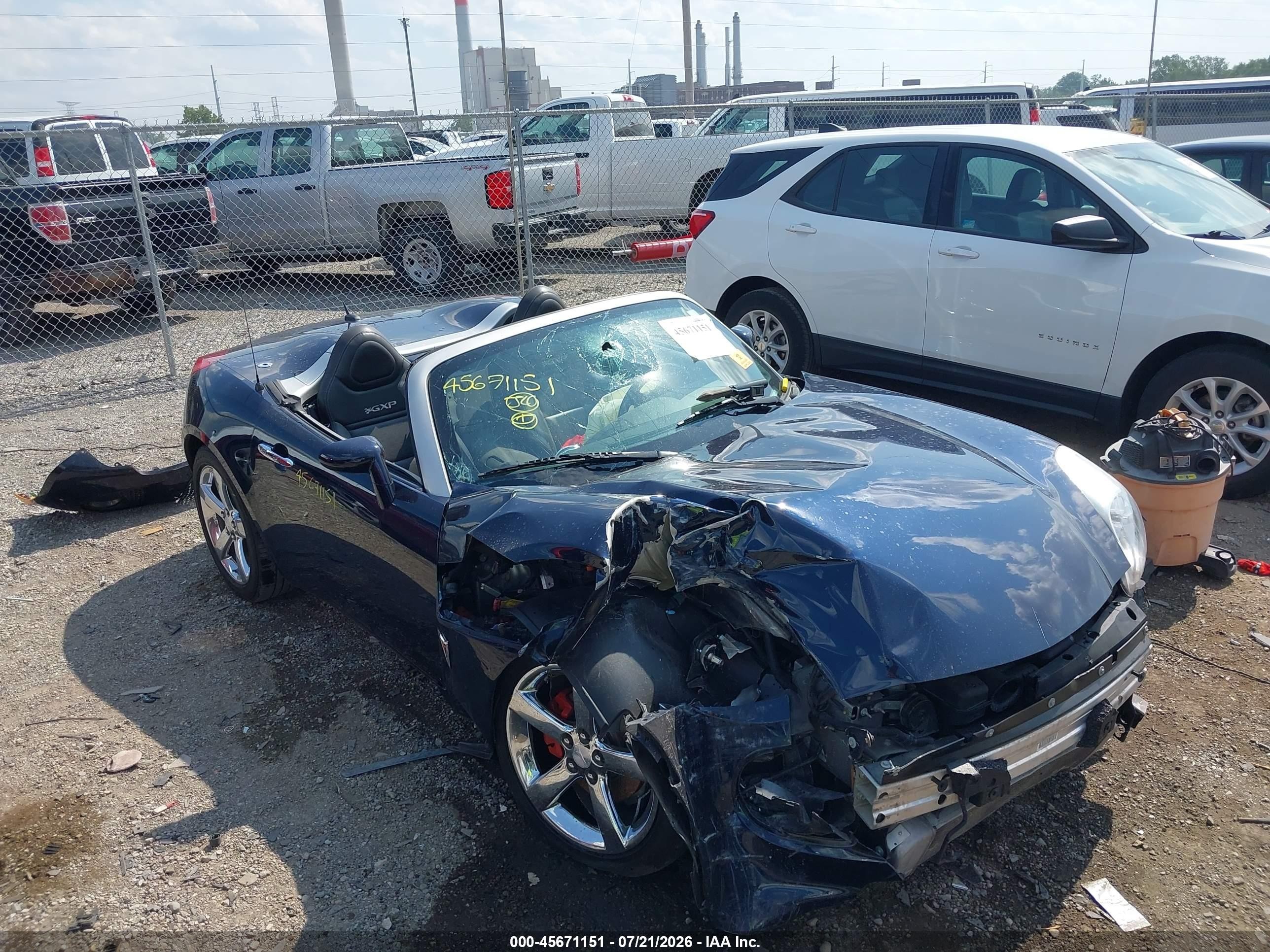 2008 Pontiac Solstice Gxp Blue vin: 1G2MF35X98Y112188