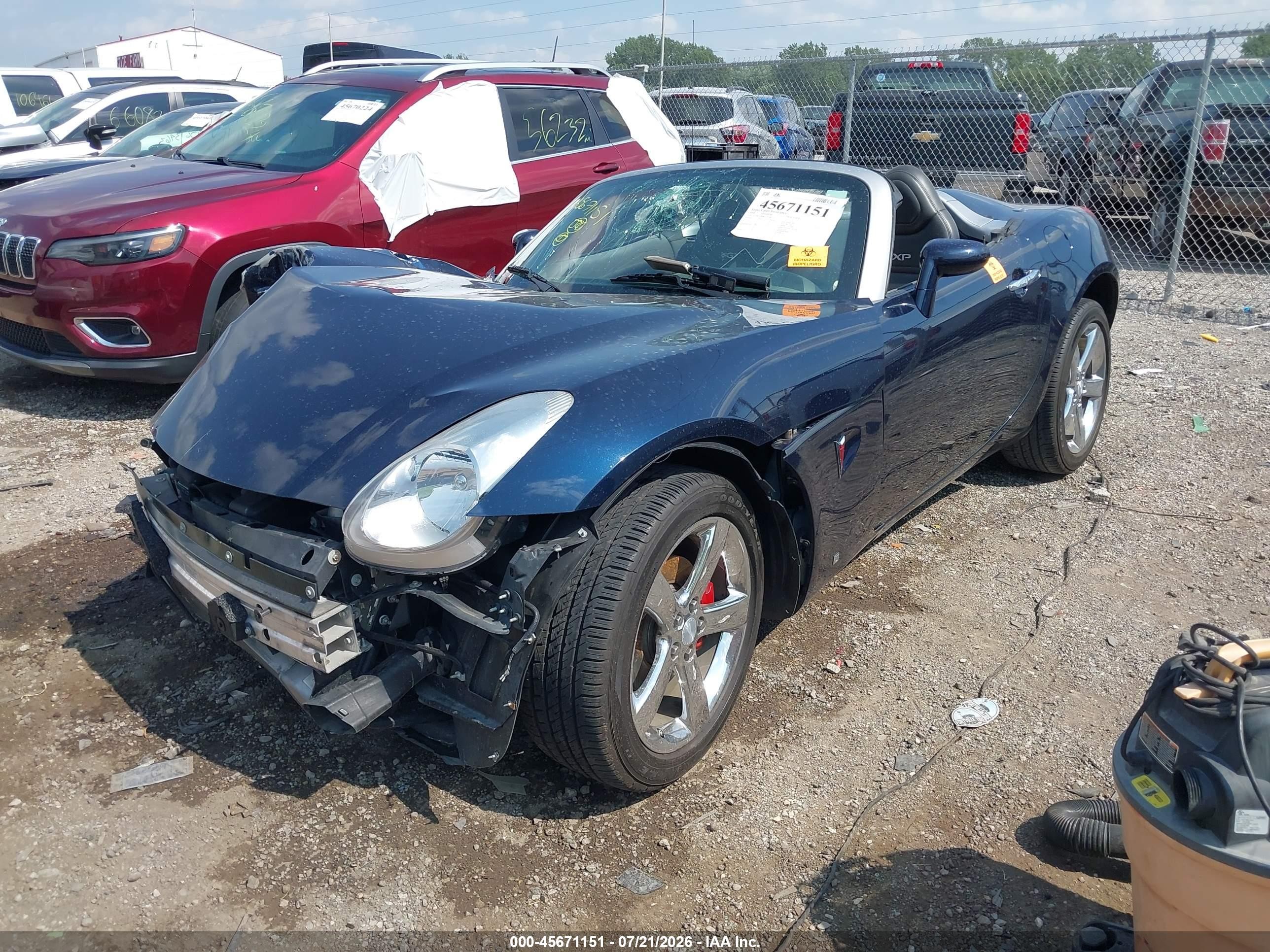 2008 Pontiac Solstice Gxp Blue vin: 1G2MF35X98Y112188