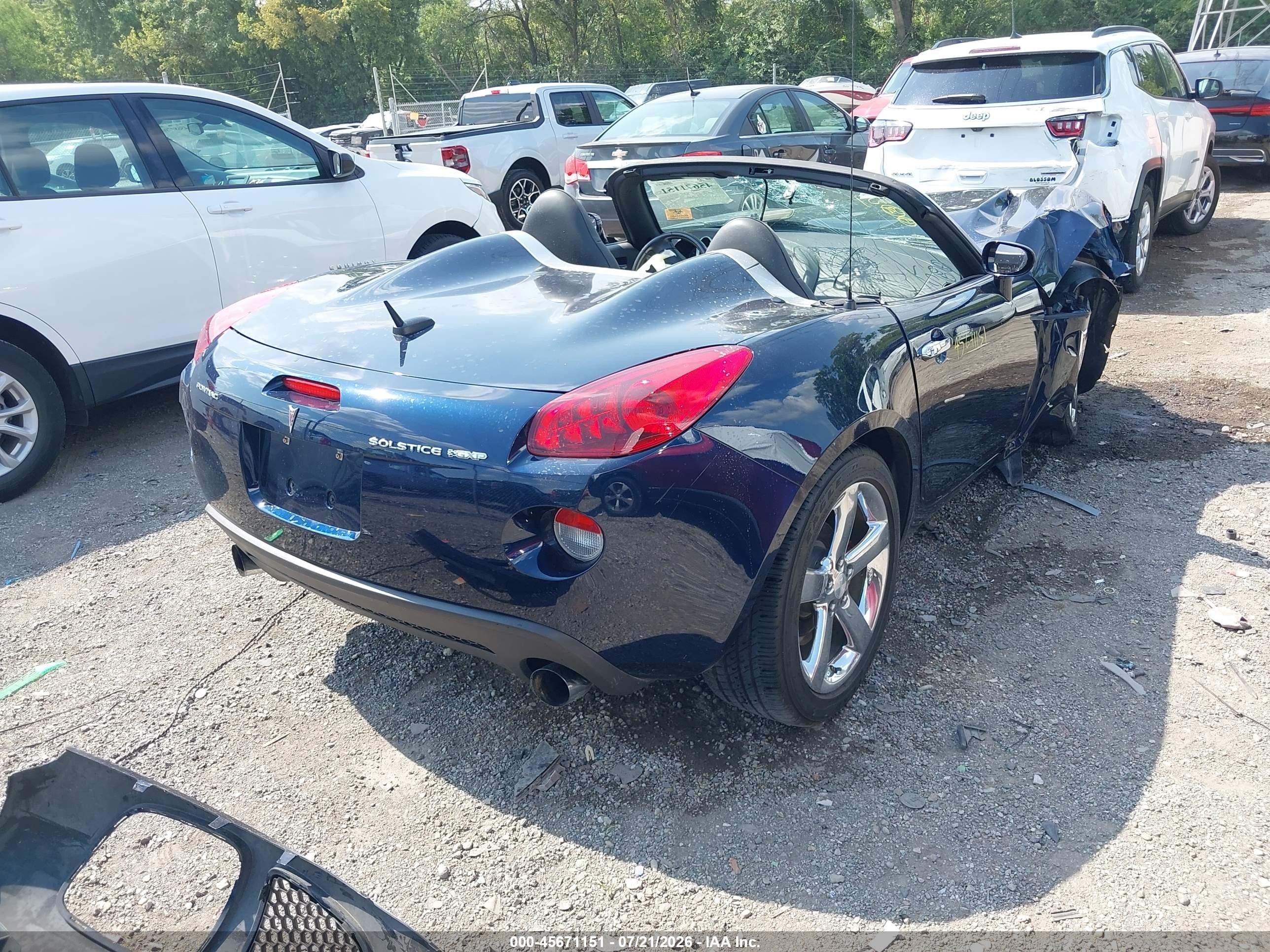 2008 Pontiac Solstice Gxp Blue vin: 1G2MF35X98Y112188