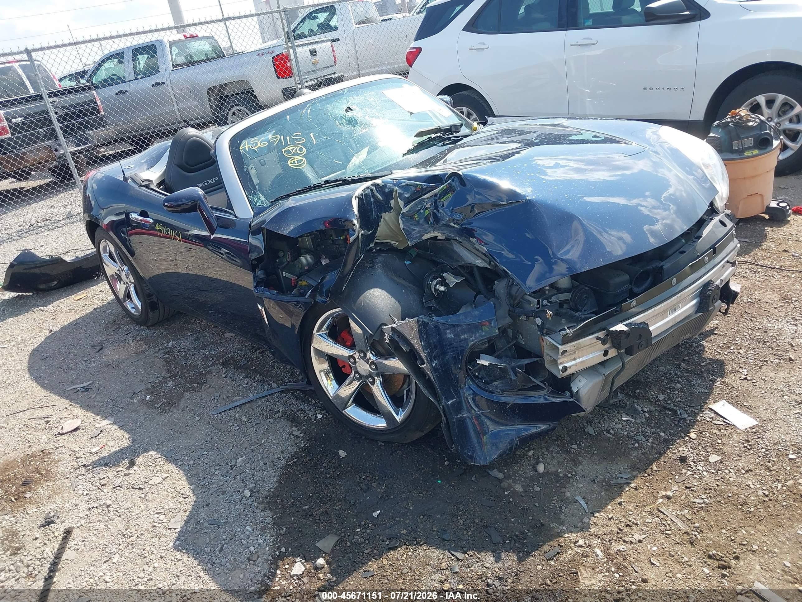 2008 Pontiac Solstice Gxp Синий vin: 1G2MF35X98Y112188