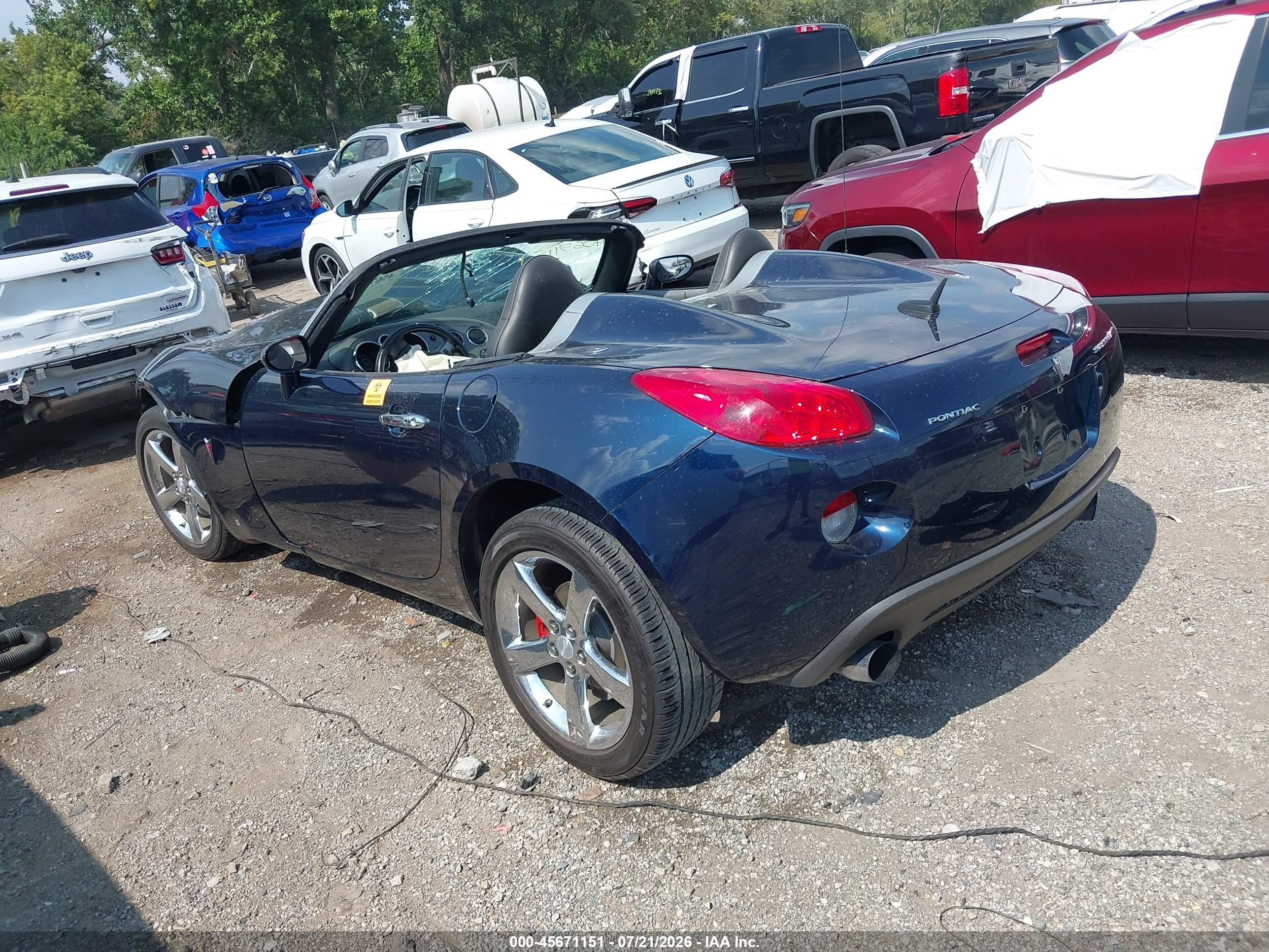2008 Pontiac Solstice Gxp Blue vin: 1G2MF35X98Y112188