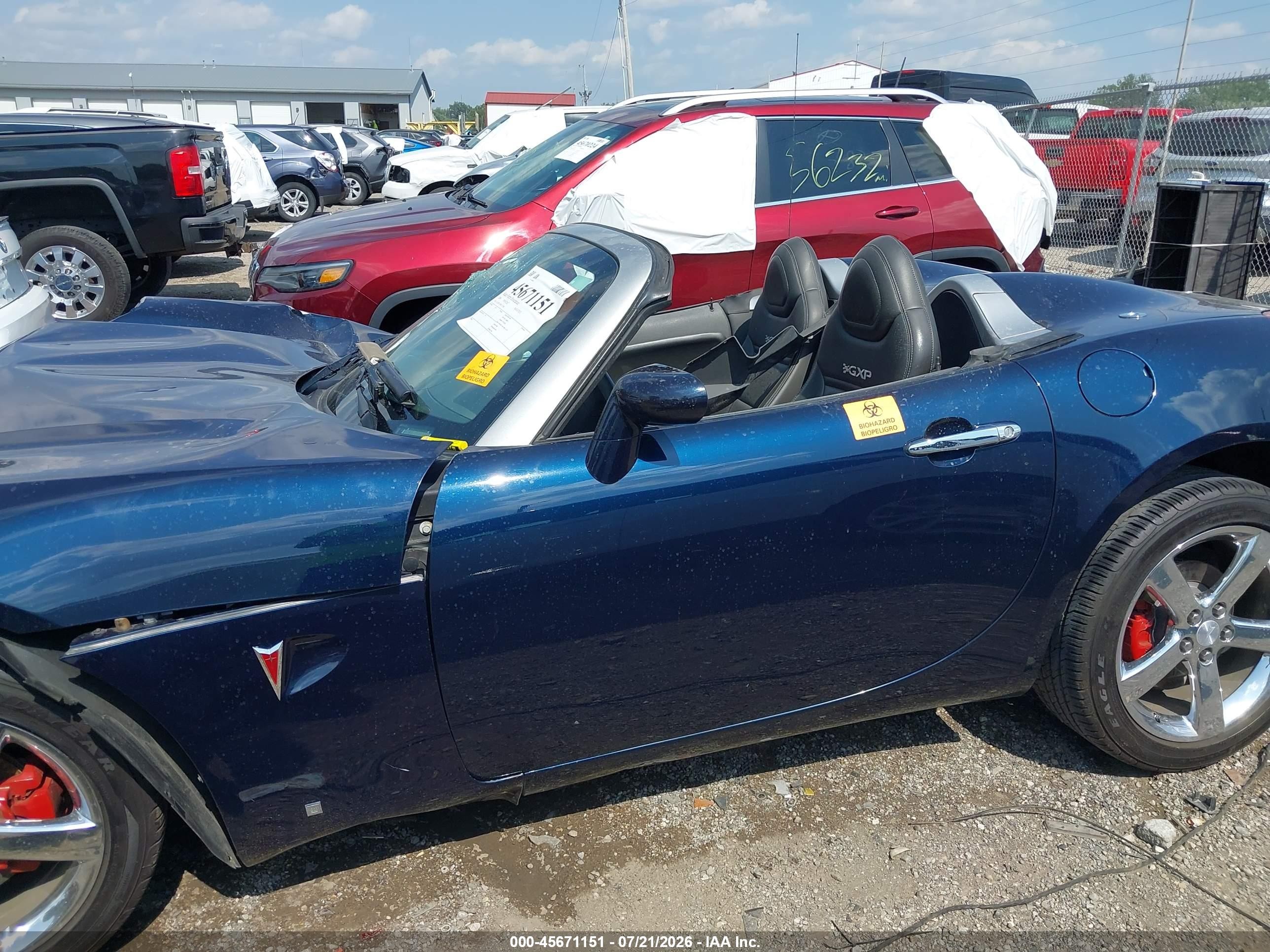2008 Pontiac Solstice Gxp Blue vin: 1G2MF35X98Y112188
