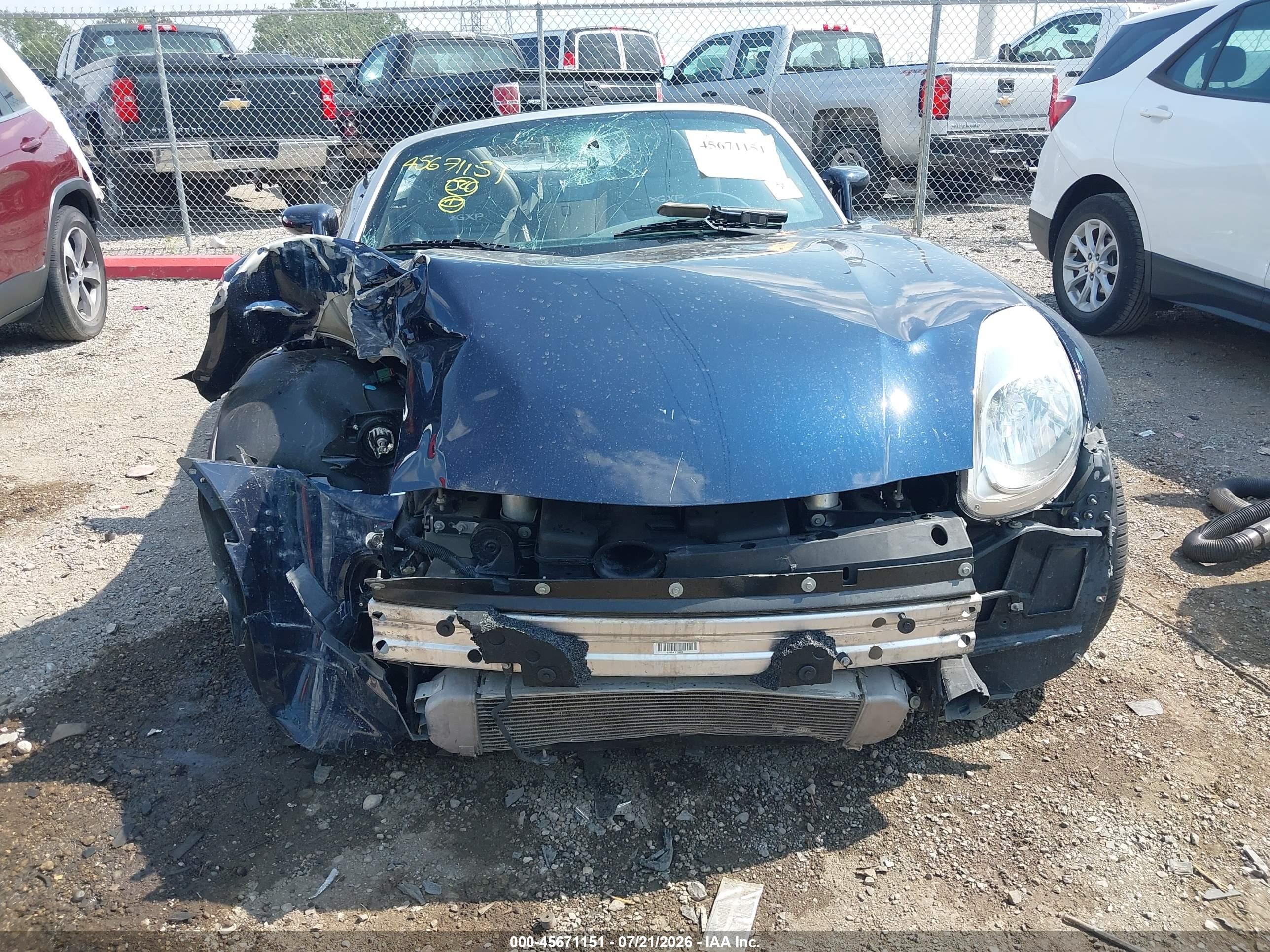 2008 Pontiac Solstice Gxp Blue vin: 1G2MF35X98Y112188