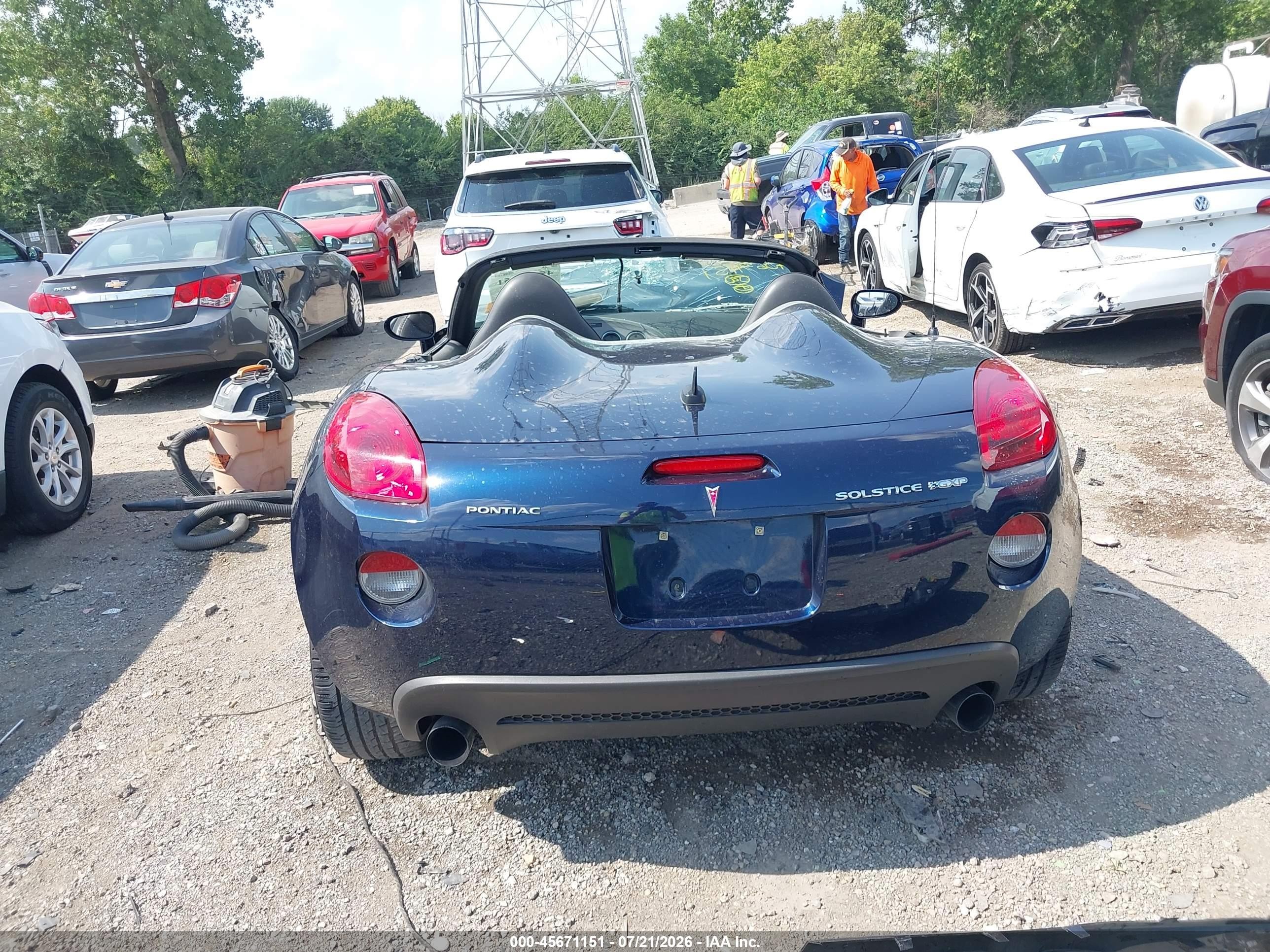 2008 Pontiac Solstice Gxp Blue vin: 1G2MF35X98Y112188