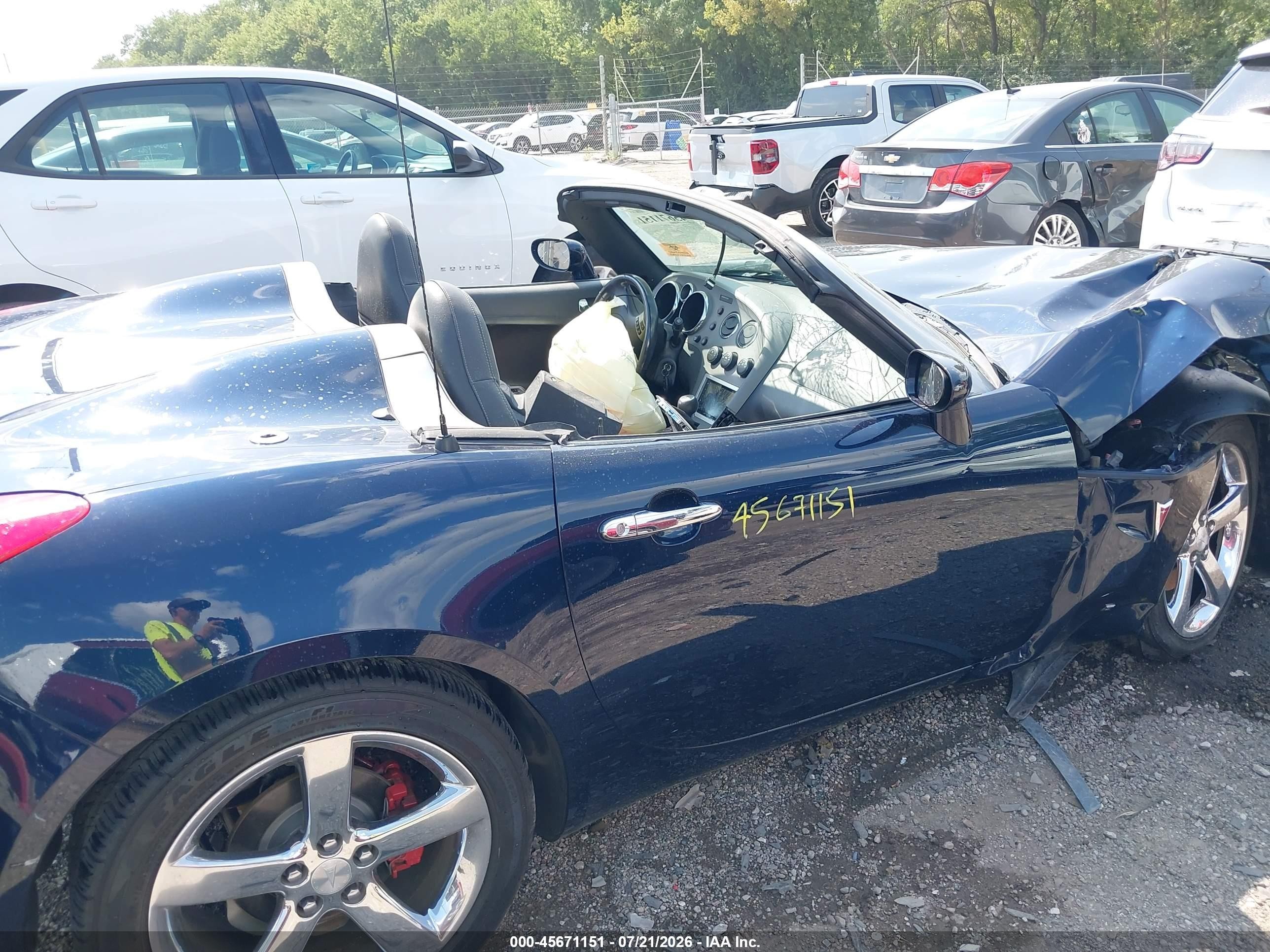 2008 Pontiac Solstice Gxp Blue vin: 1G2MF35X98Y112188