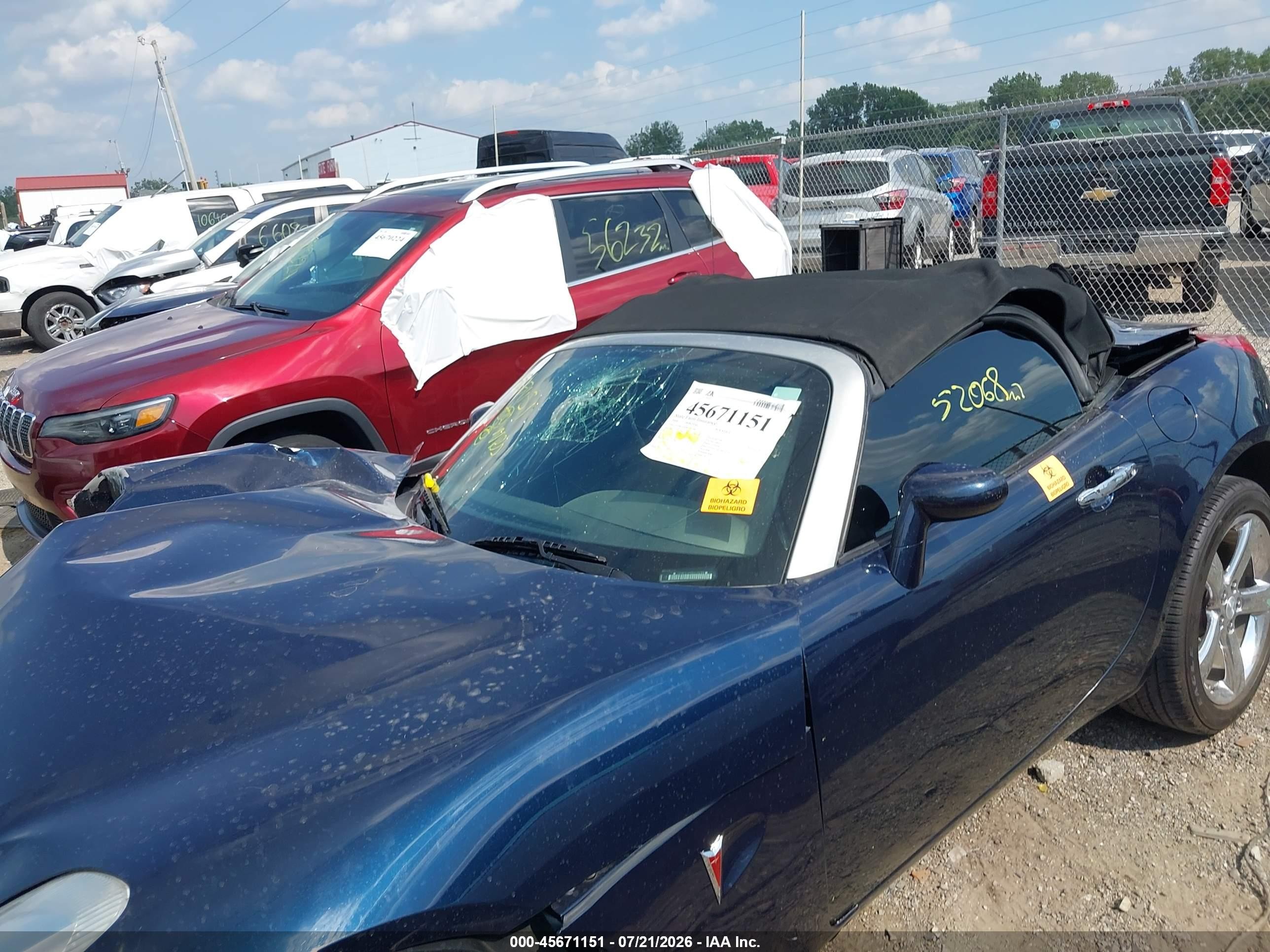 2008 Pontiac Solstice Gxp Blue vin: 1G2MF35X98Y112188