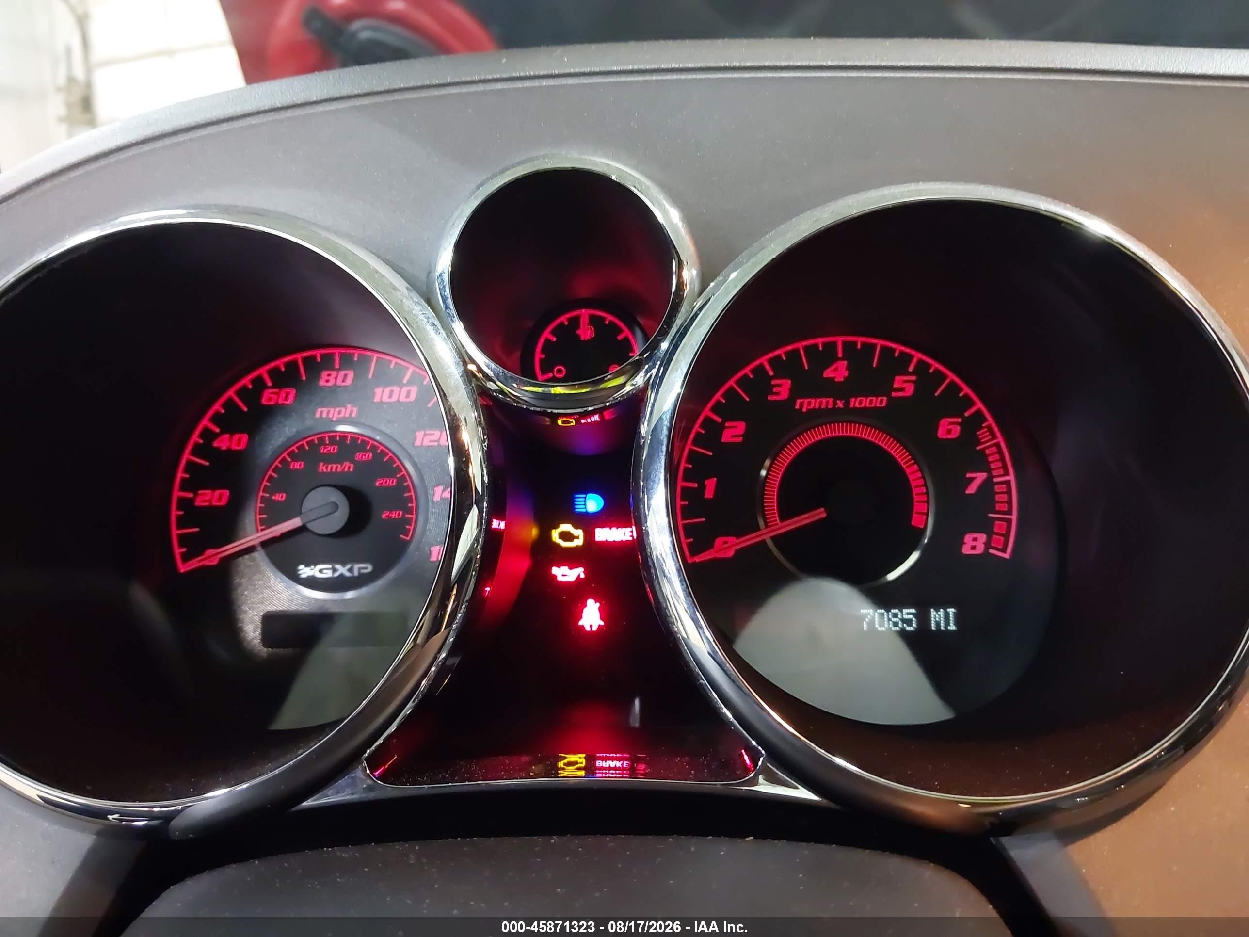 2007 Pontiac Solstice Gxp Red vin: 1G2MG35X57Y133101