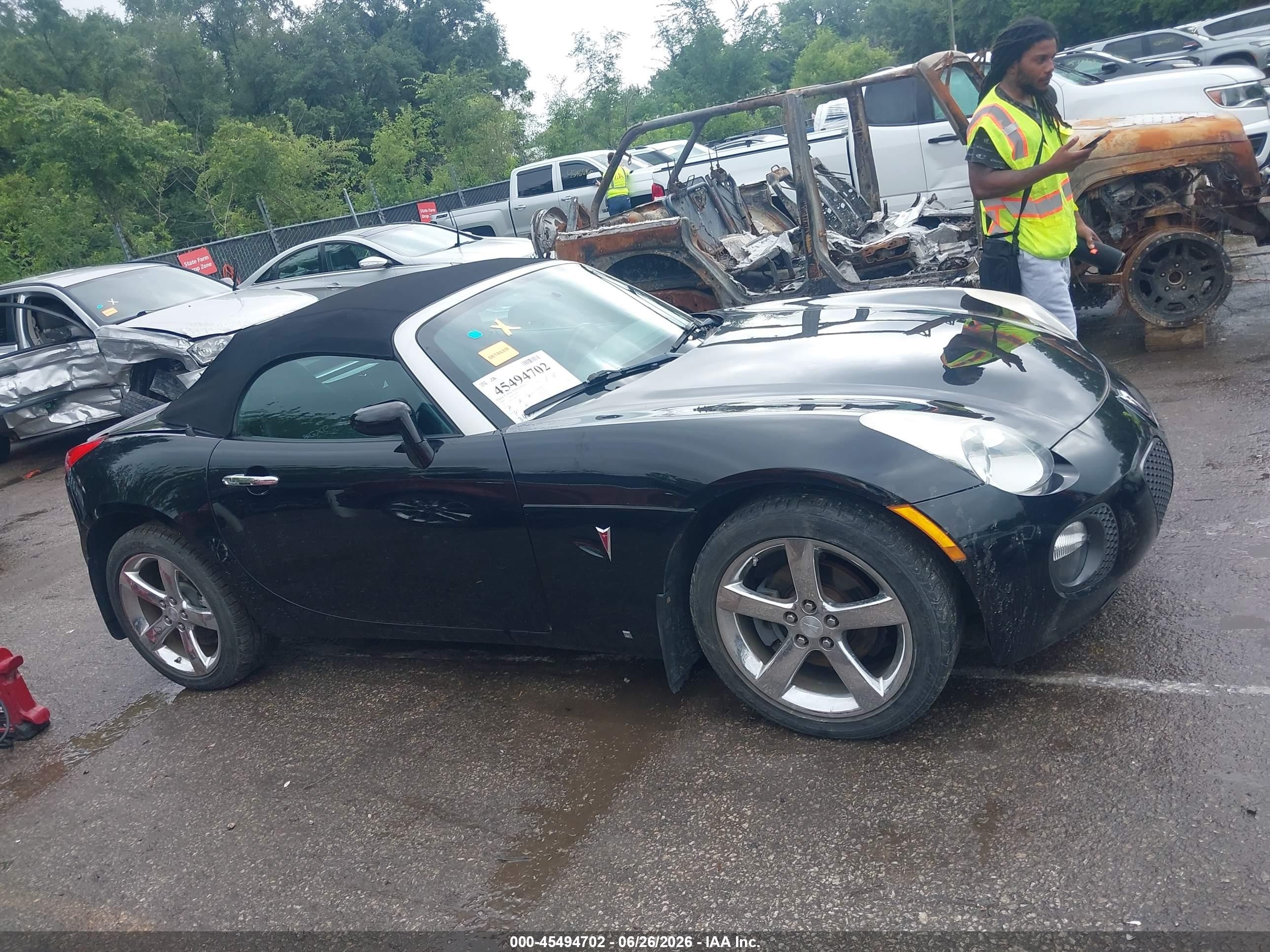 2008 Pontiac Solstice Gxp Черный vin: 1G2MG35X88Y105147