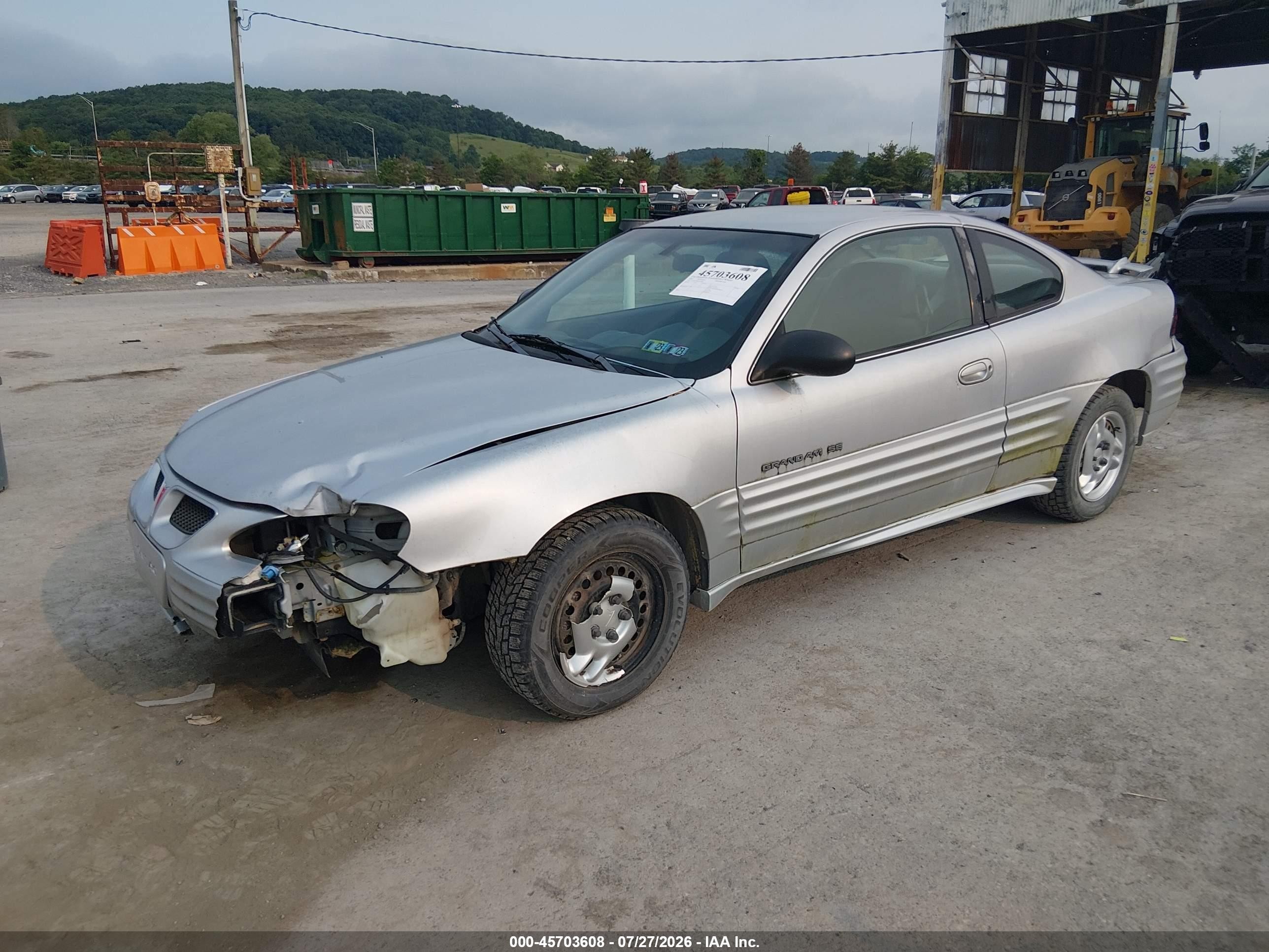 2002 Pontiac Grand Am Se Silver vin: 1G2NE12F82C223861