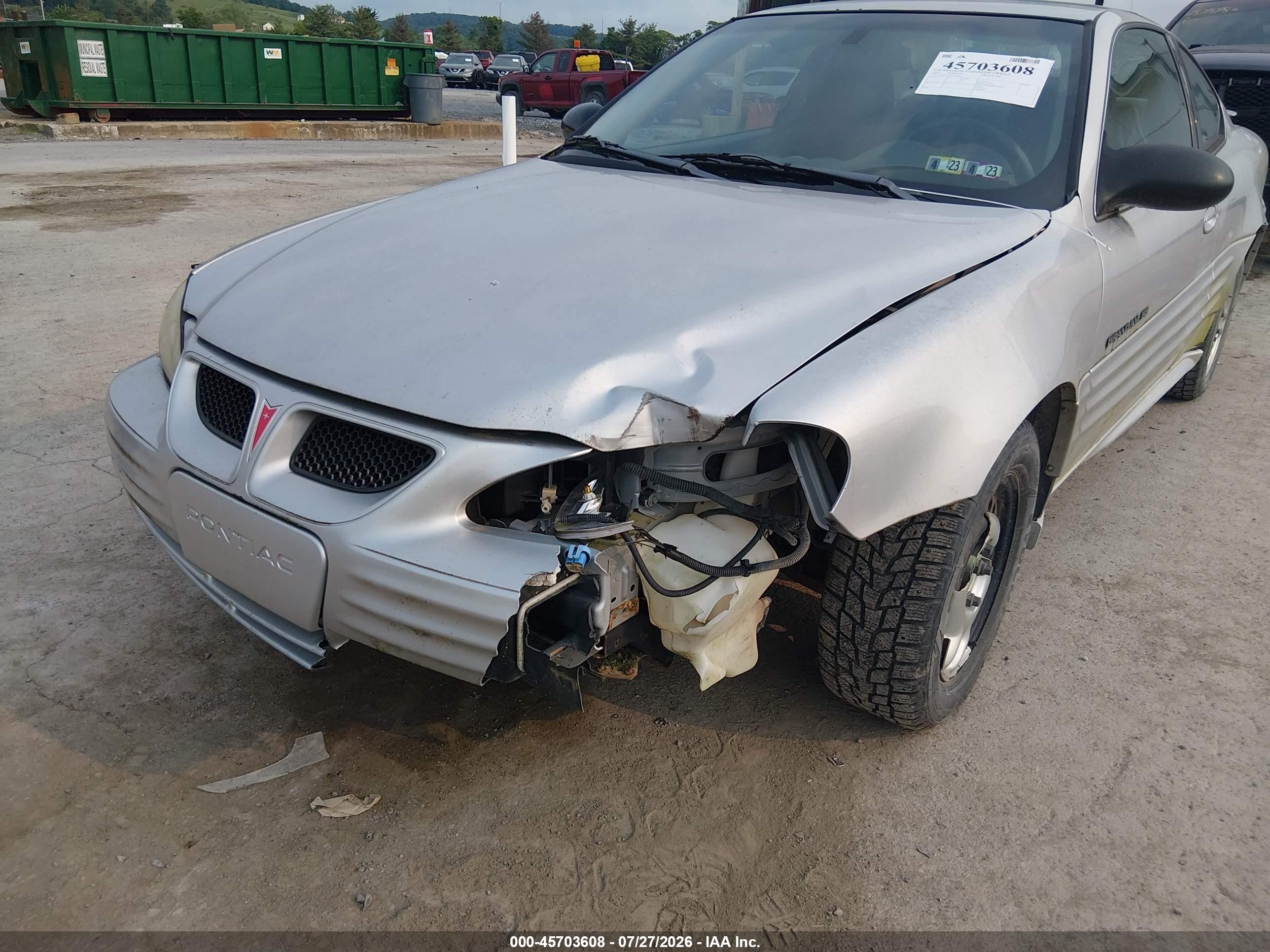 2002 Pontiac Grand Am Se Silver vin: 1G2NE12F82C223861