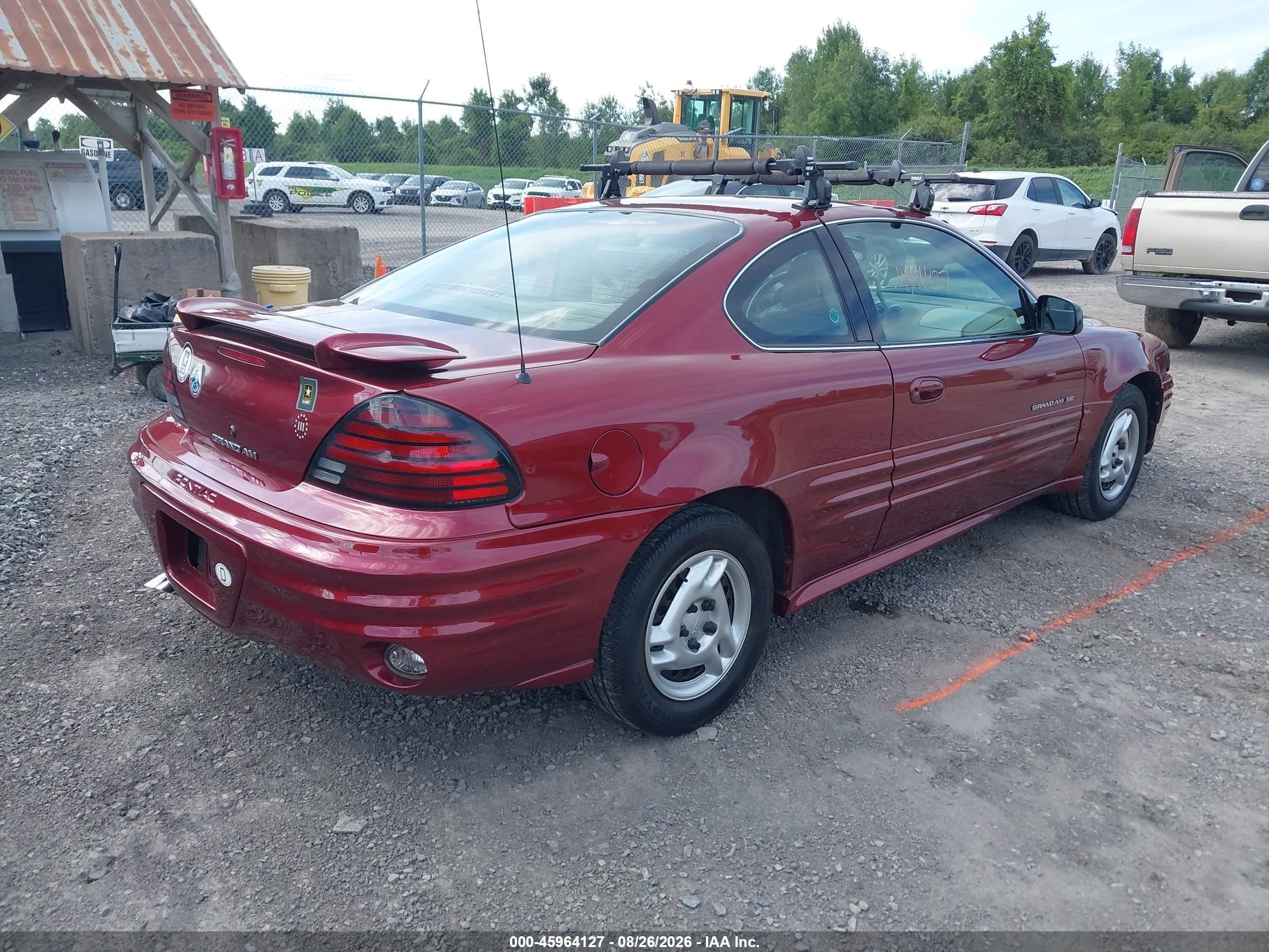 2000 Pontiac Grand Am Se Красный vin: 1G2NE12T1YM860552