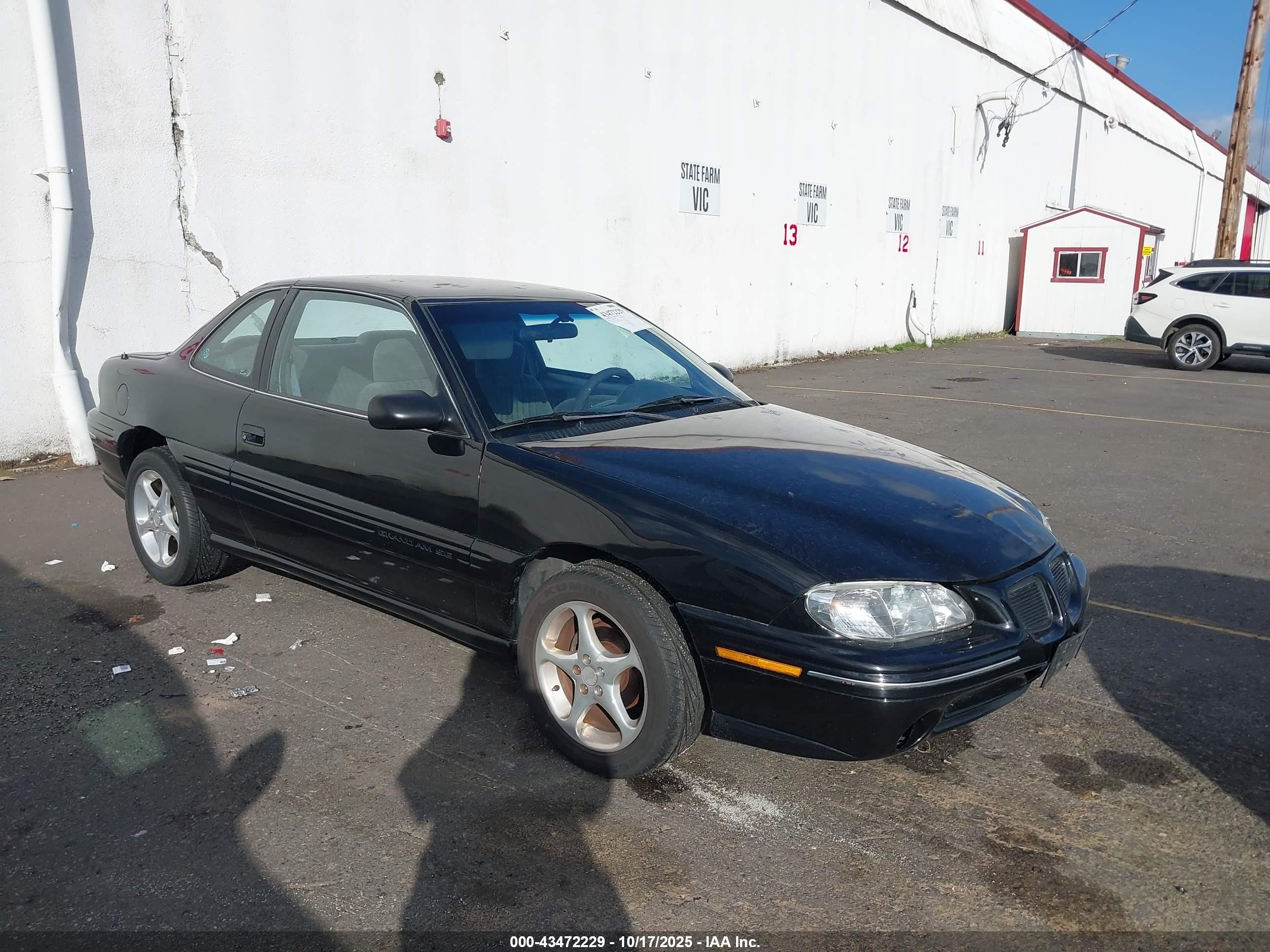 1997 Pontiac Grand Am Se Cmi Черный vin: 1G2NE12T3VM521772