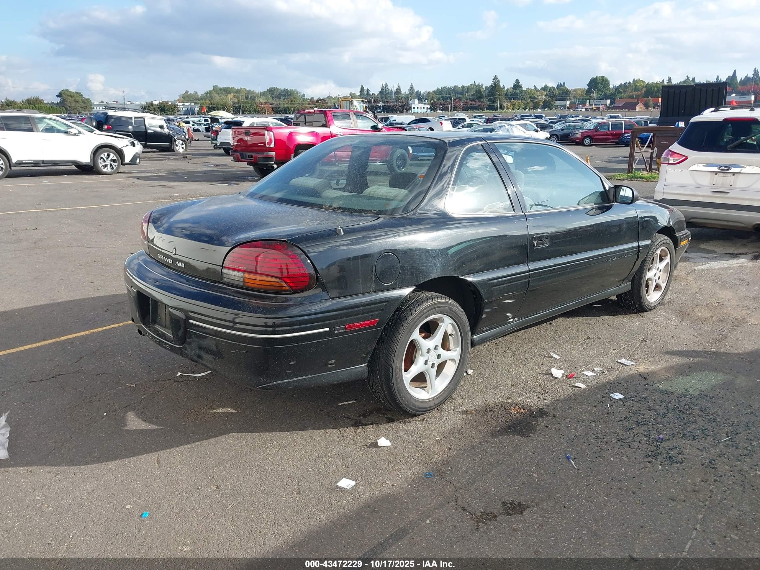1997 Pontiac Grand Am Se Cmi Black vin: 1G2NE12T3VM521772