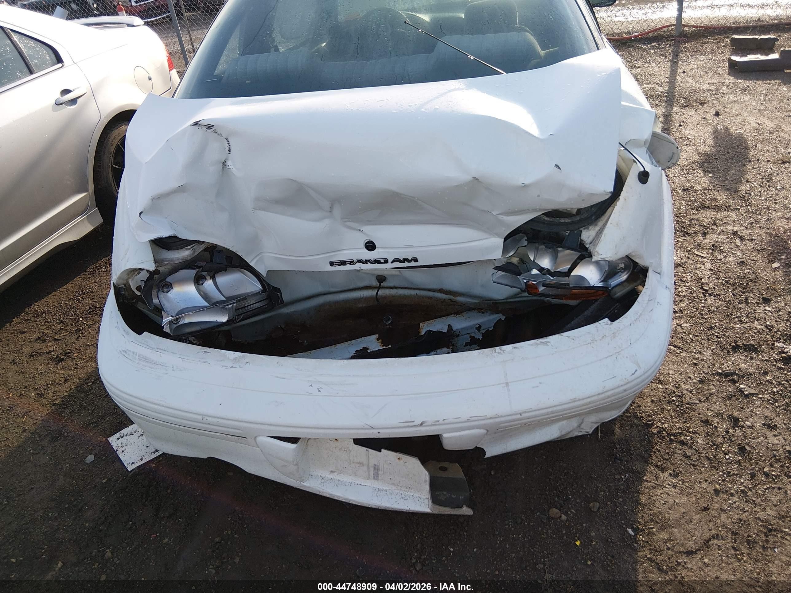 1997 Pontiac Grand Am Se White vin: 1G2NE12T4VC781815