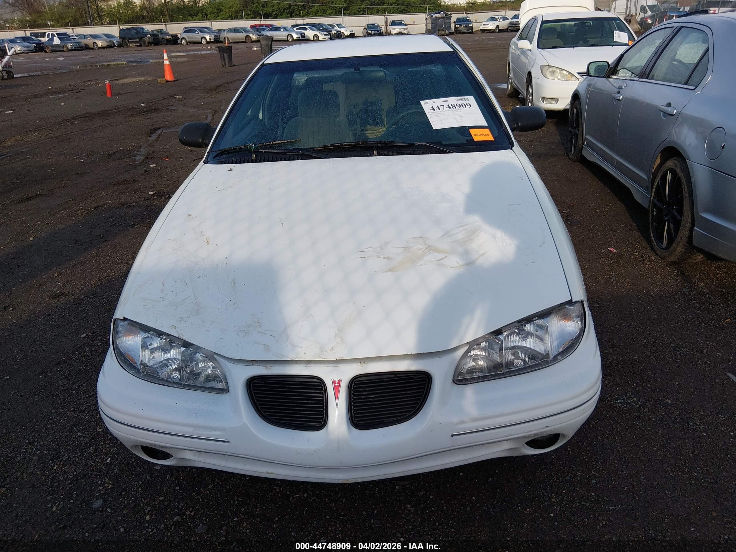 1997 Pontiac Grand Am Se White vin: 1G2NE12T4VC781815