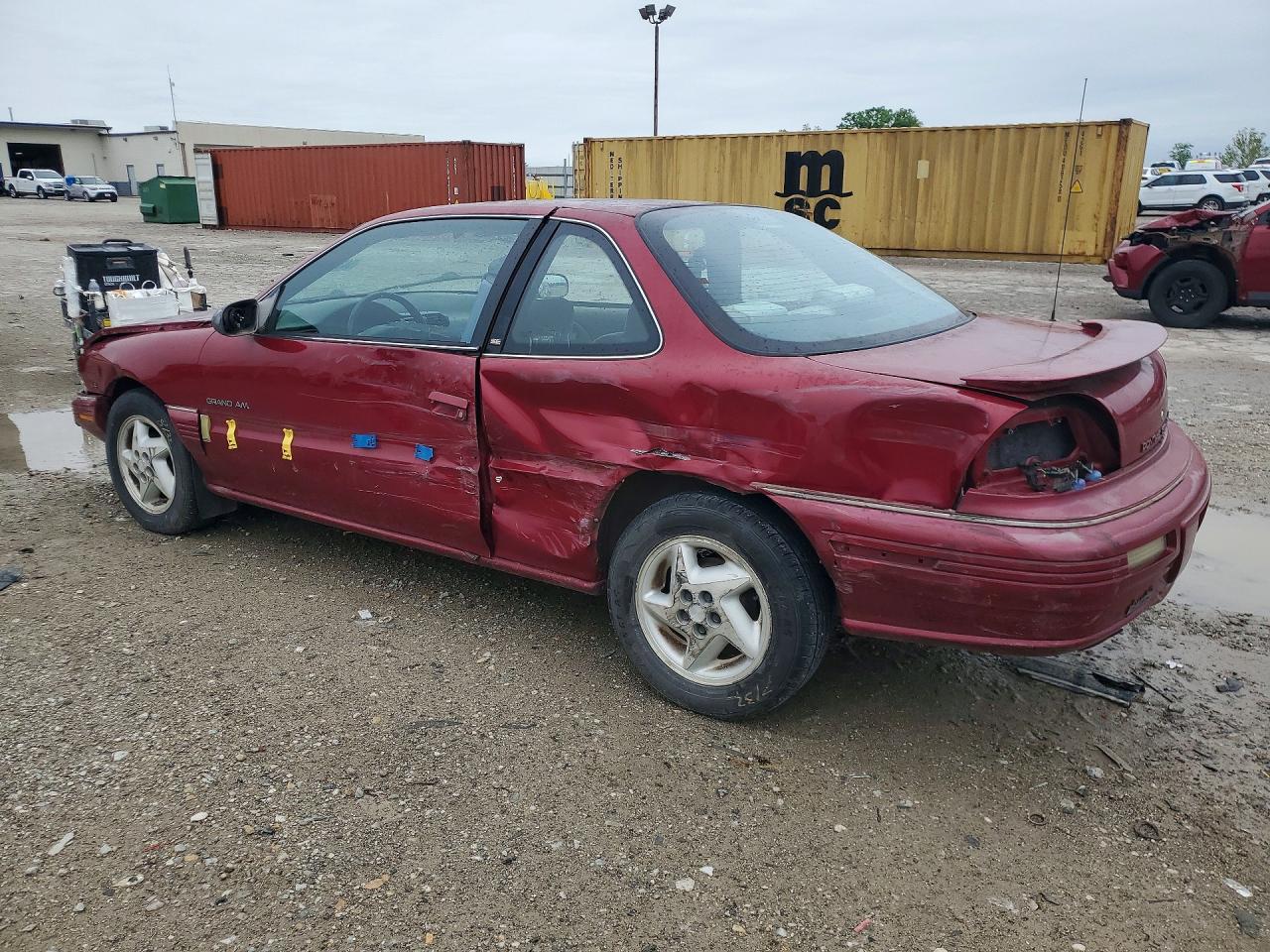 1995 Pontiac Grand Am Se Red vin: 1G2NE15M1SM594624