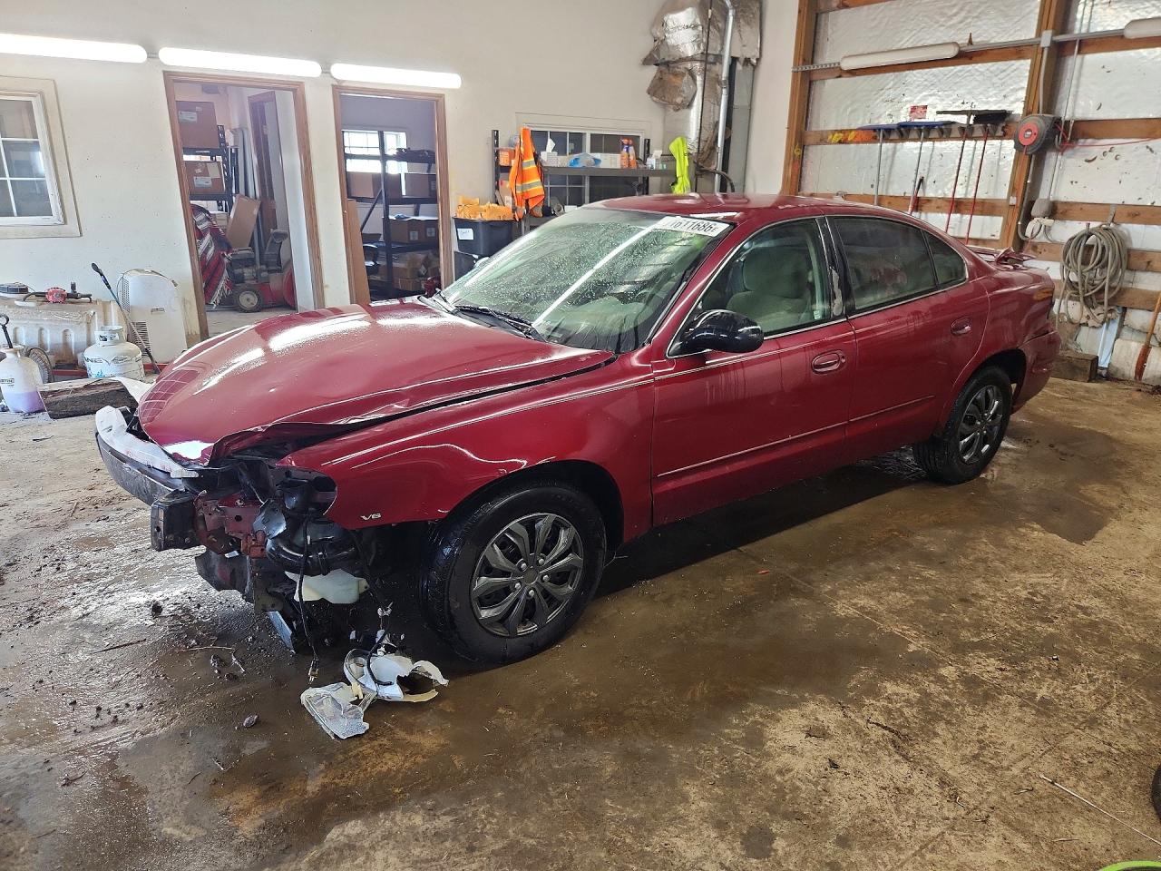 2005 Pontiac Grand Am Se Burgundy vin: 1G2NE52E15M188092