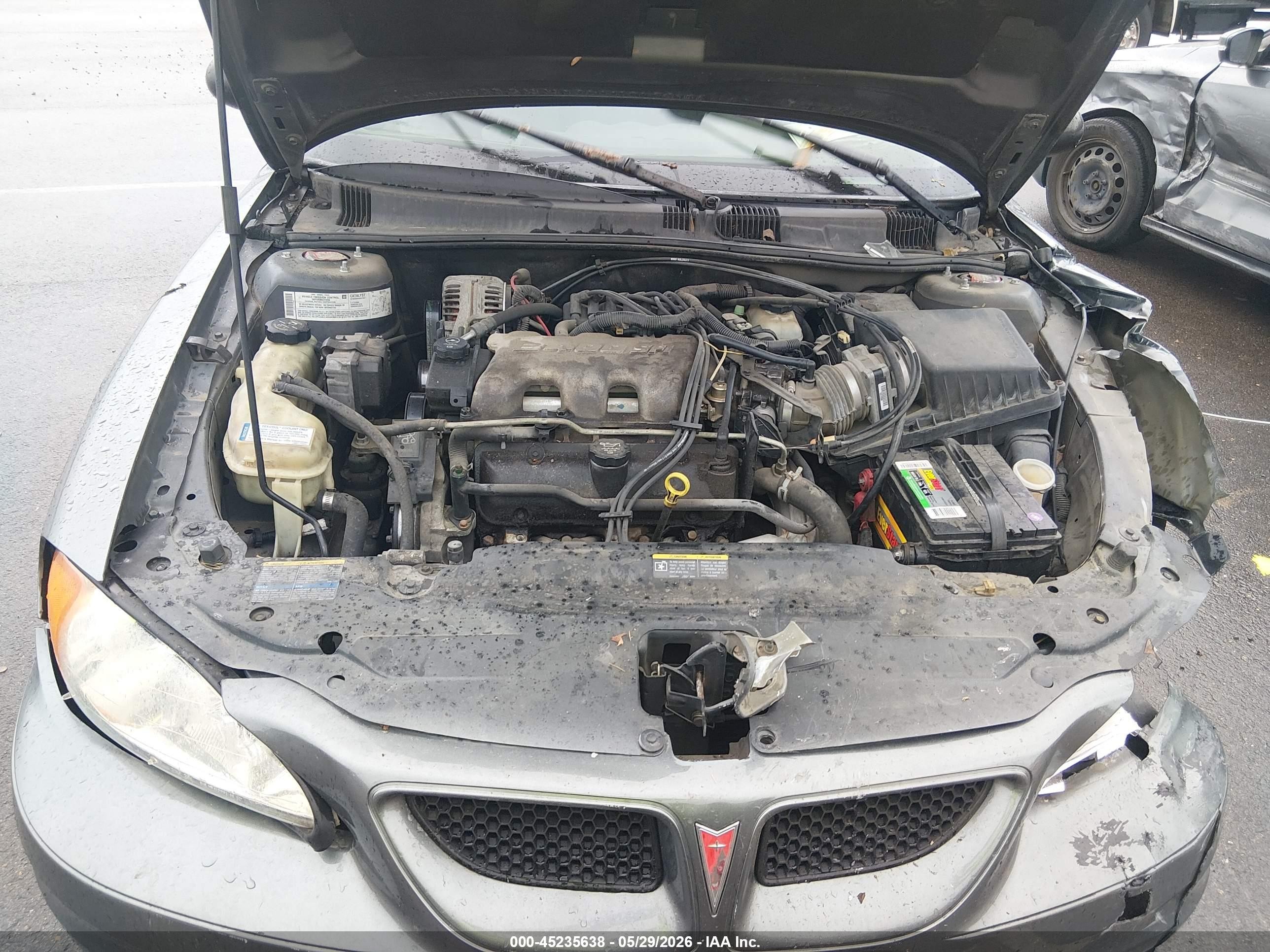 2005 Pontiac Grand Am Se Gray vin: 1G2NE52E15M219339