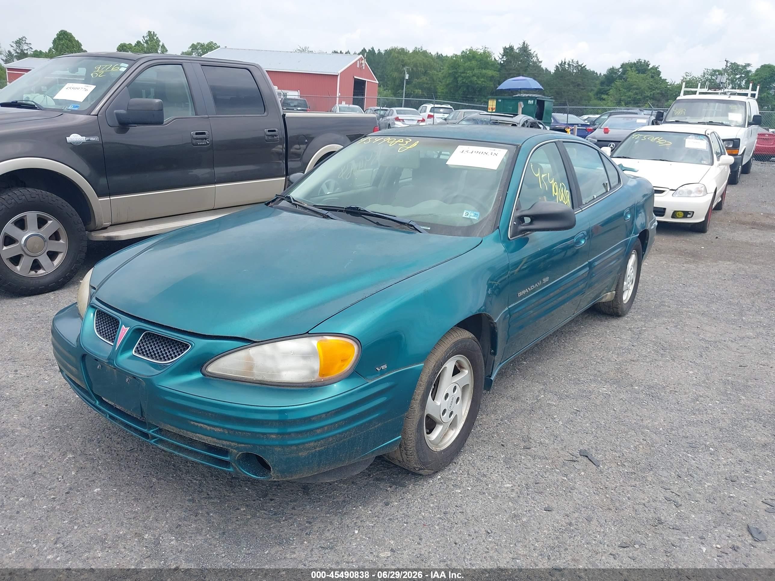 1999 Pontiac Grand Am Se1 Зеленый vin: 1G2NE52E1XM888990