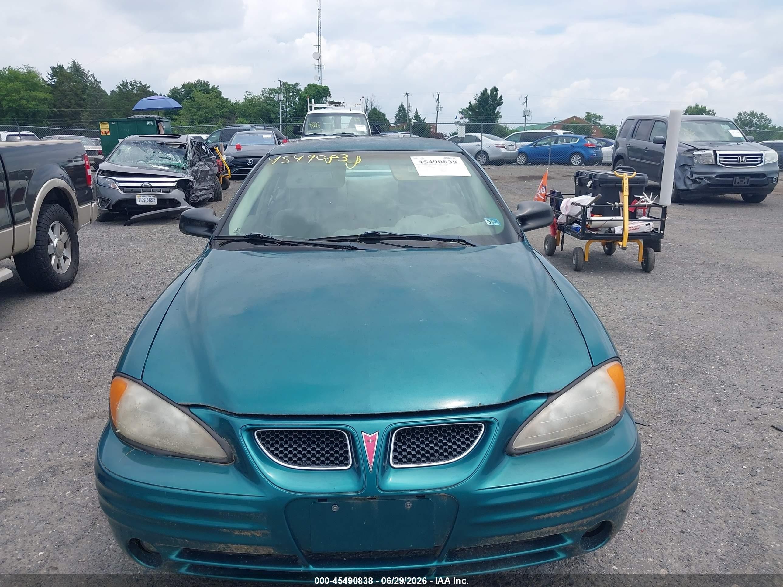 1999 Pontiac Grand Am Se1 Зеленый vin: 1G2NE52E1XM888990