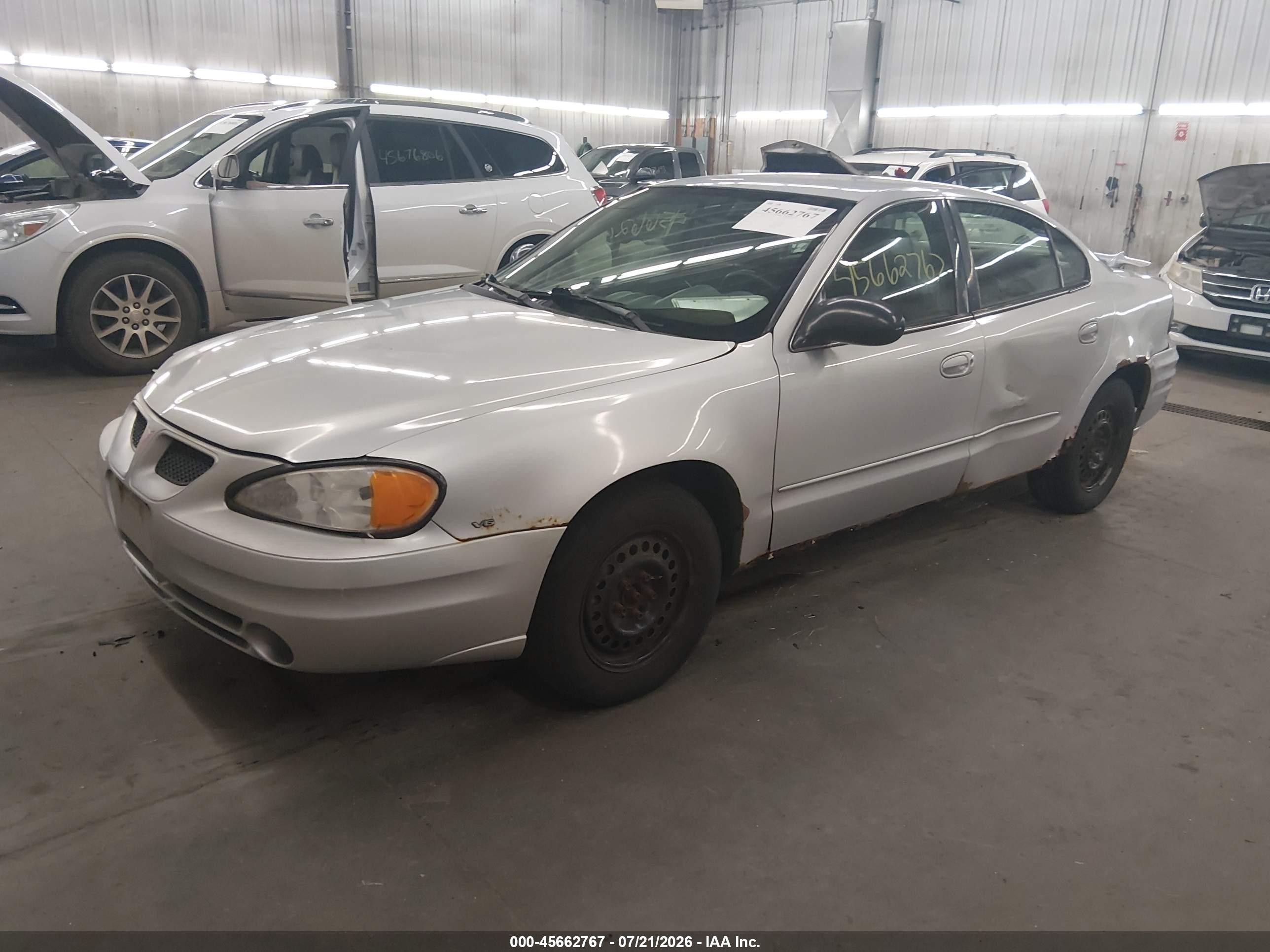2005 Pontiac Grand Am Se Silver vin: 1G2NE52E25M134607