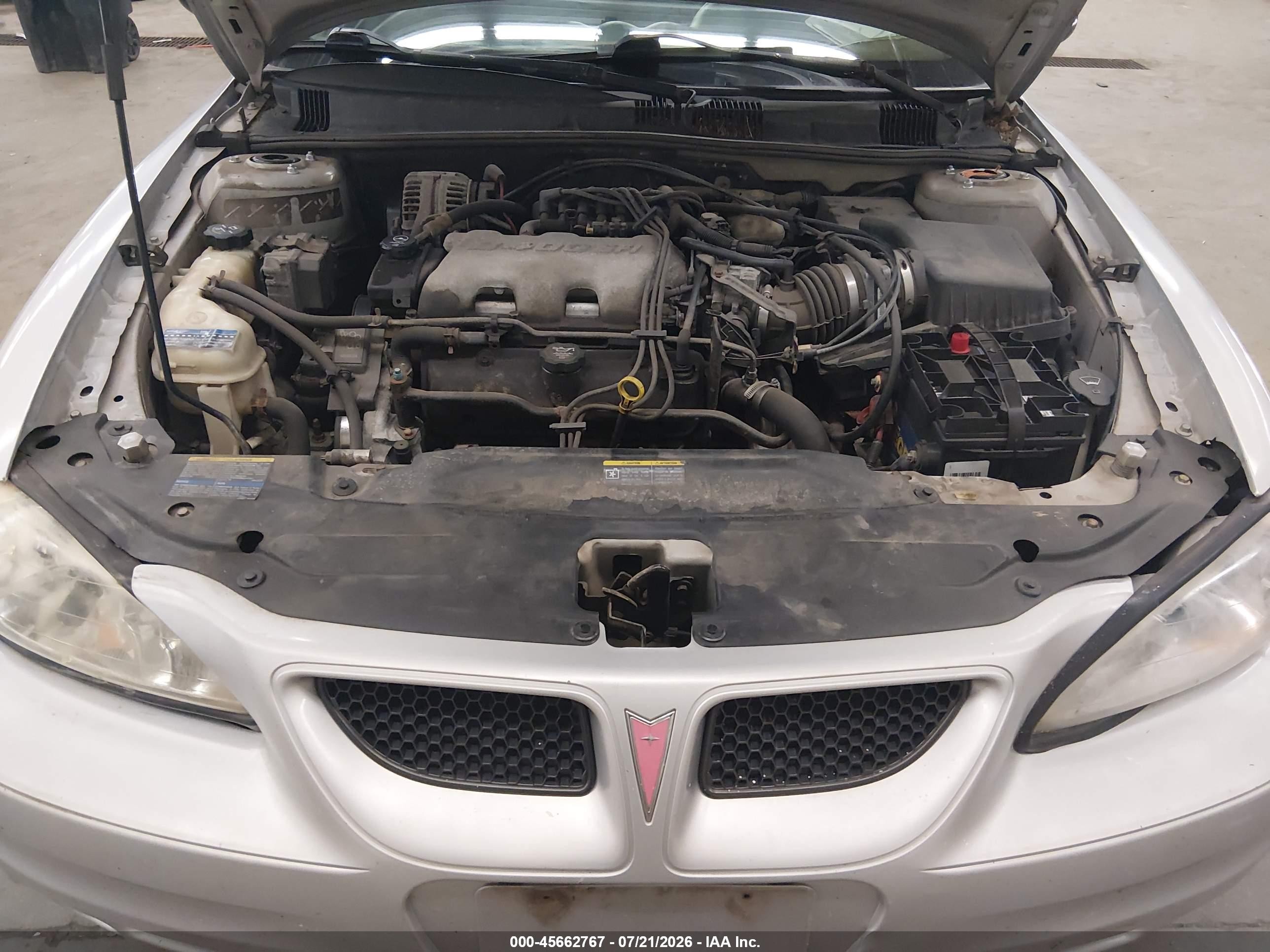 2005 Pontiac Grand Am Se Silver vin: 1G2NE52E25M134607