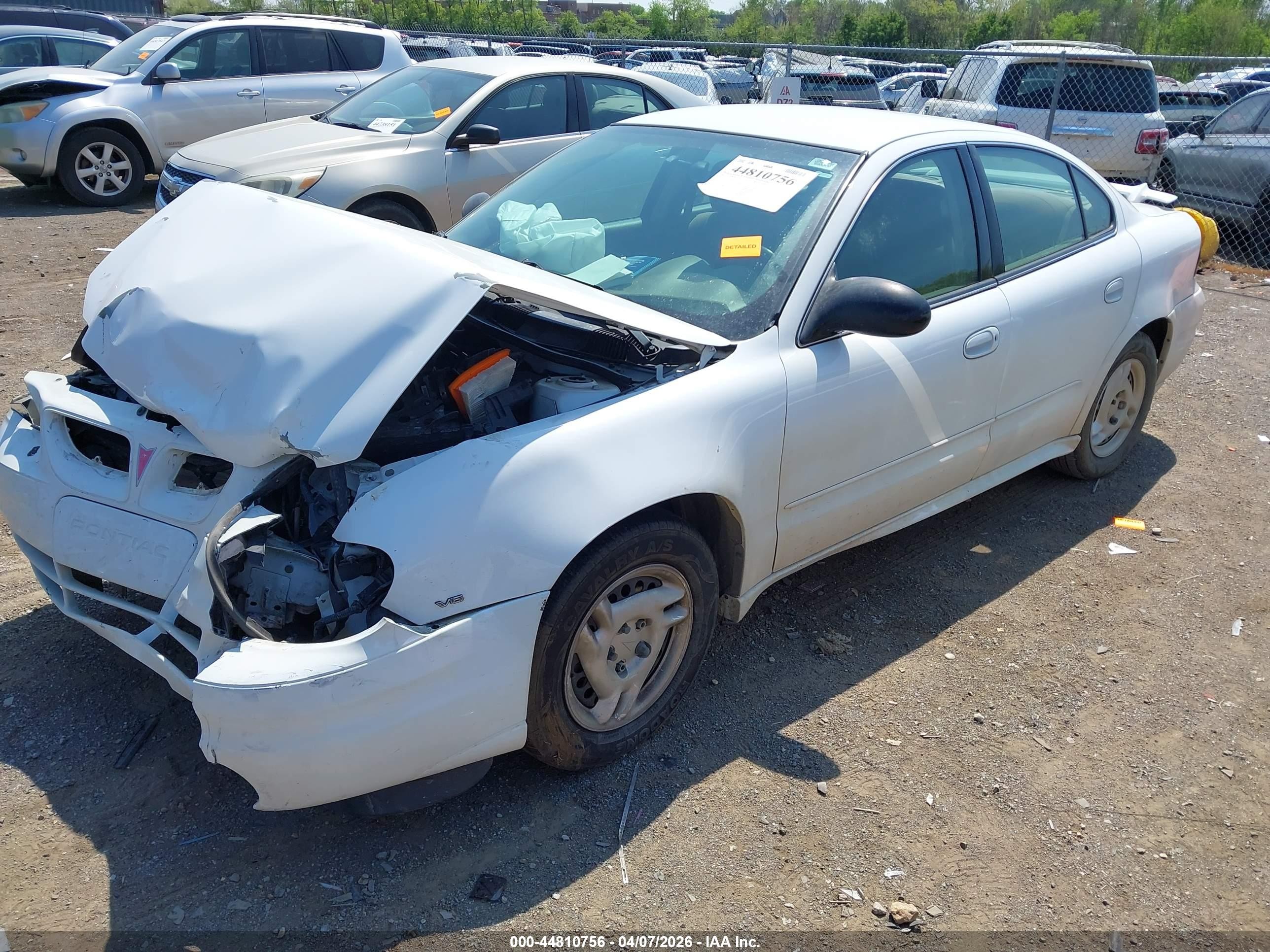 2005 Pontiac Grand Am Se White vin: 1G2NE52E65M156593