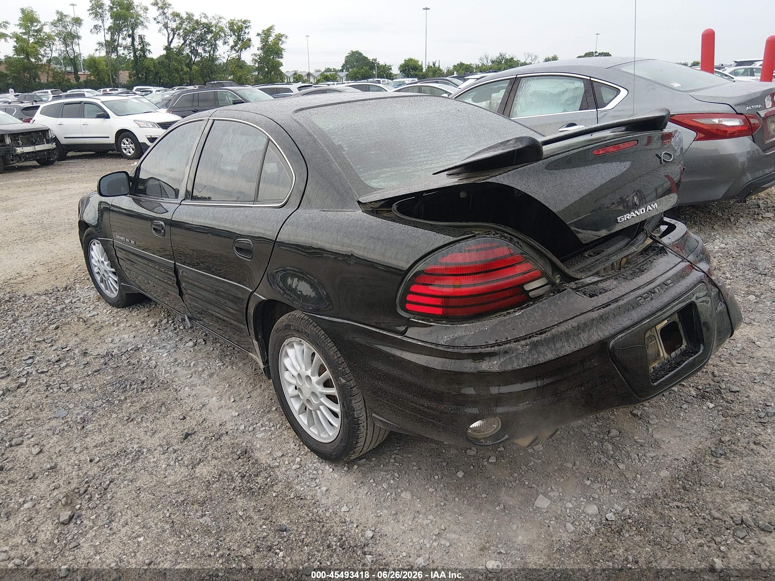 1999 Pontiac Grand Am Se2 Черный vin: 1G2NE52E8XM805622